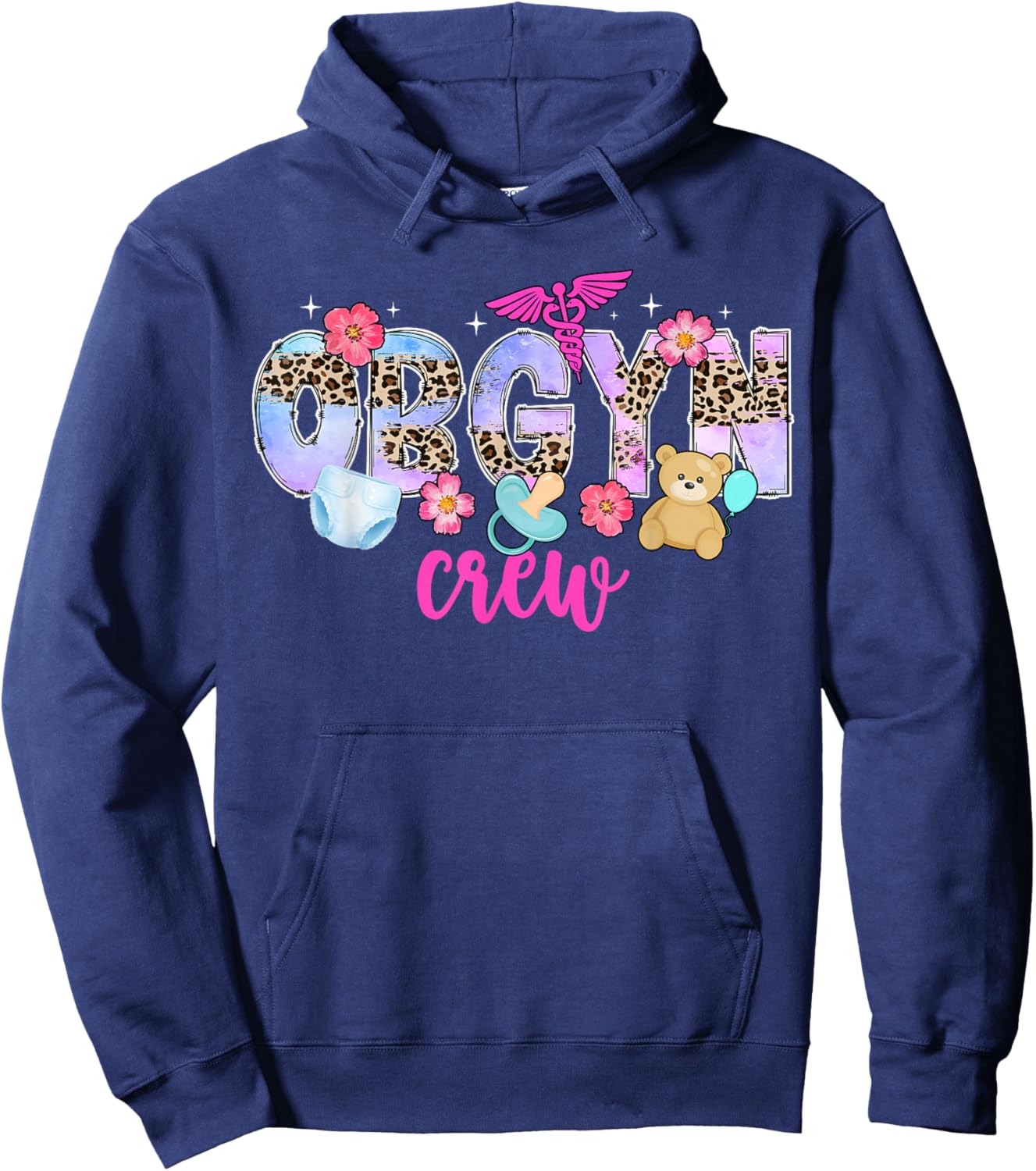 OBGYN Crew OB-GYN Squad OB/GYN Team Best OBGYN Appreciation Hoodie - Hoodie | Navy