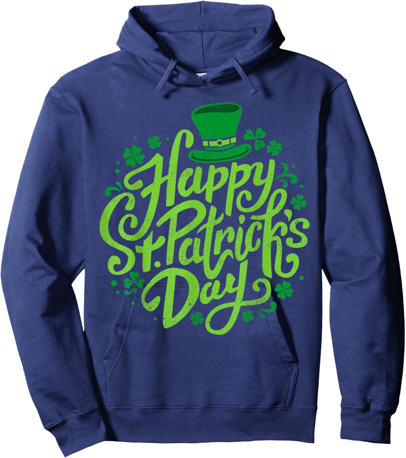 Happy St Patricks Day Shamrock Irish Saint Patricks Day Hoodie - Hoodie | Navy