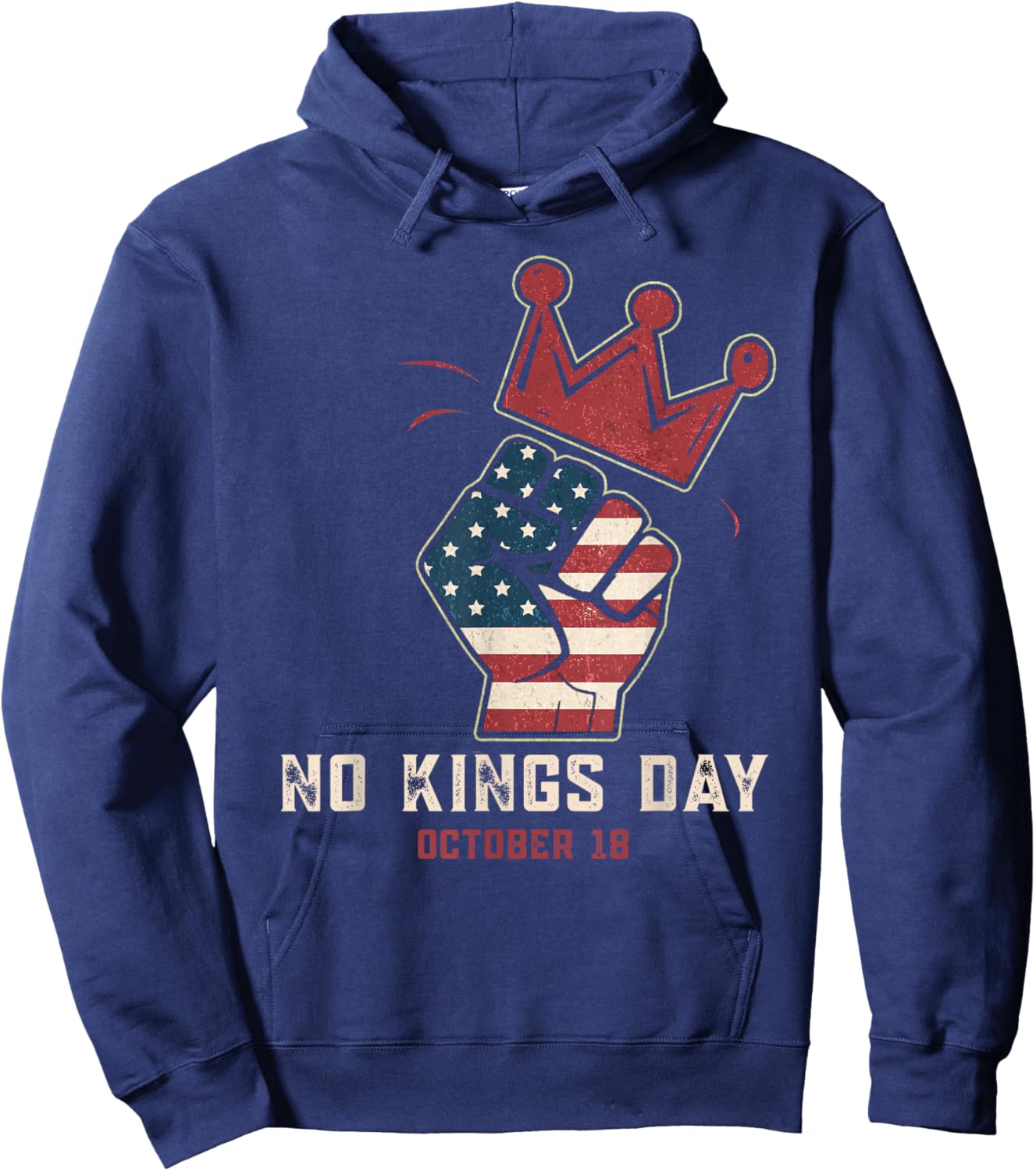 No Kings Men Women No Kings Hoodie - Hoodie | Navy