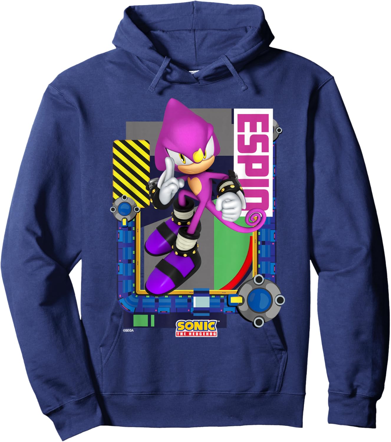 Sonic The Hedgehog - in The Zone - Espio Hoodie - Hoodie | Navy