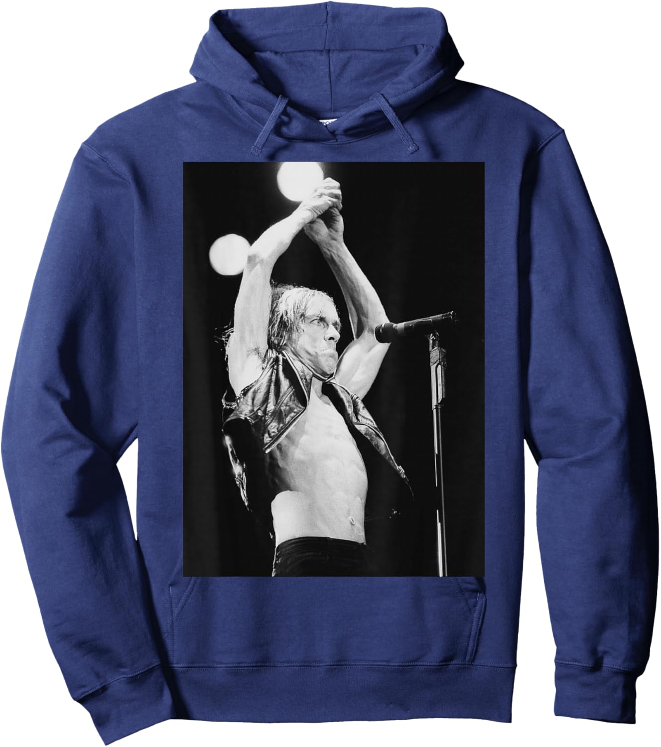 Iggy Pop Stooges Singer Reading Festival Instinct 1988 Hoodie - Hoodie | Navy