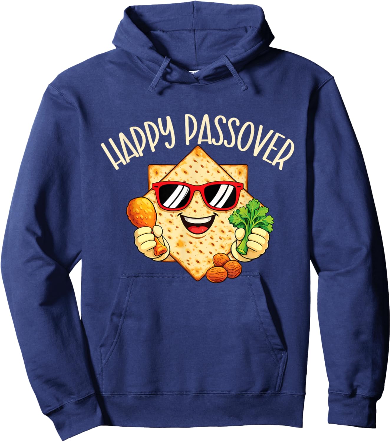 Happy Passover - Pesach Jewish Holiday Jew Hoodie - Hoodie | Navy
