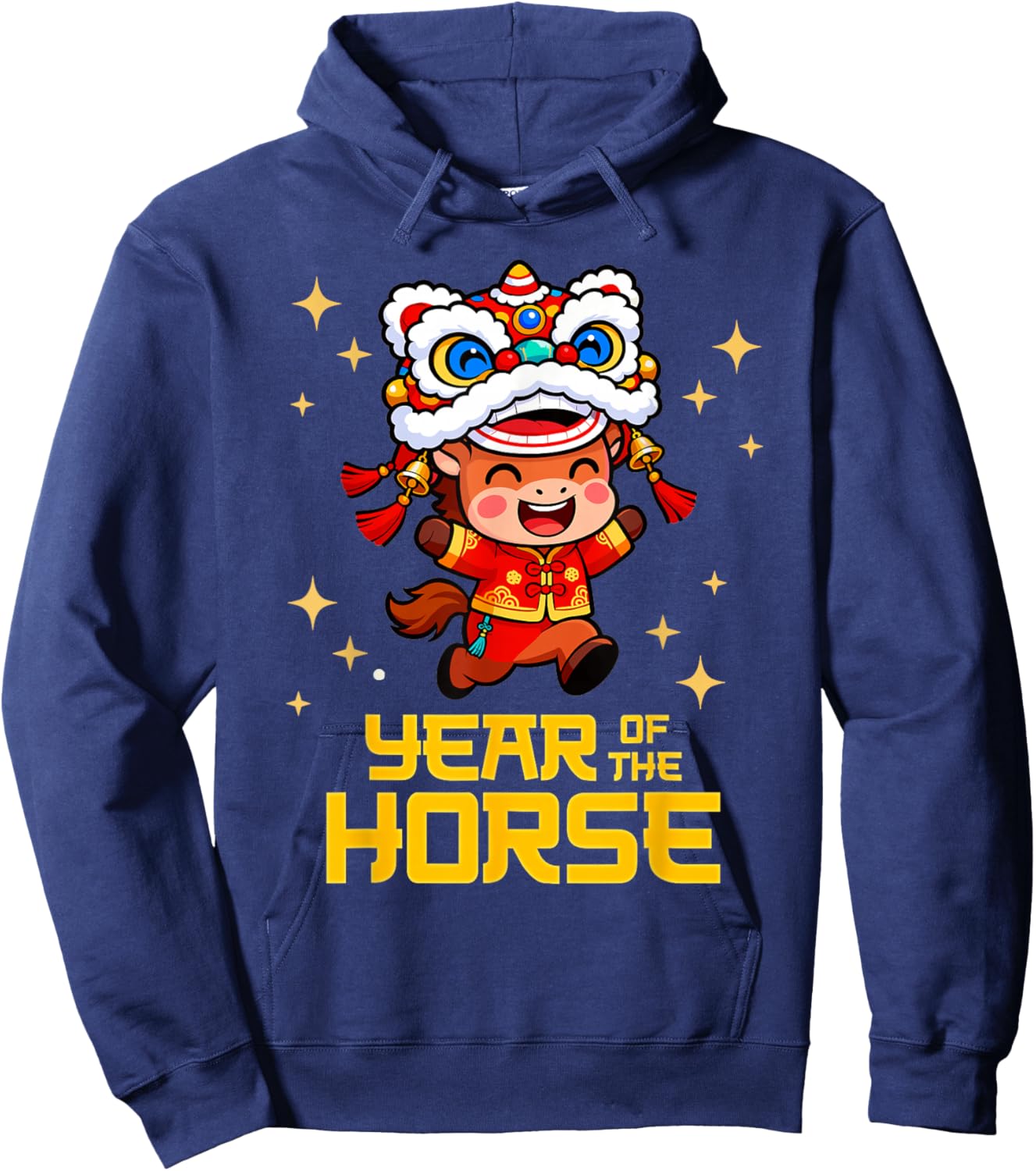 Chinese New Year 2026 Clothing Kids Year of The Horse 2026 Hoodie - Hoodie | Navy