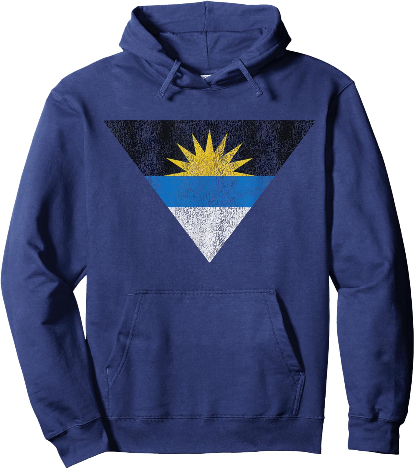 Retro Antigua and Barbuda Flag Souvenir Hoodie - Hoodie | Navy