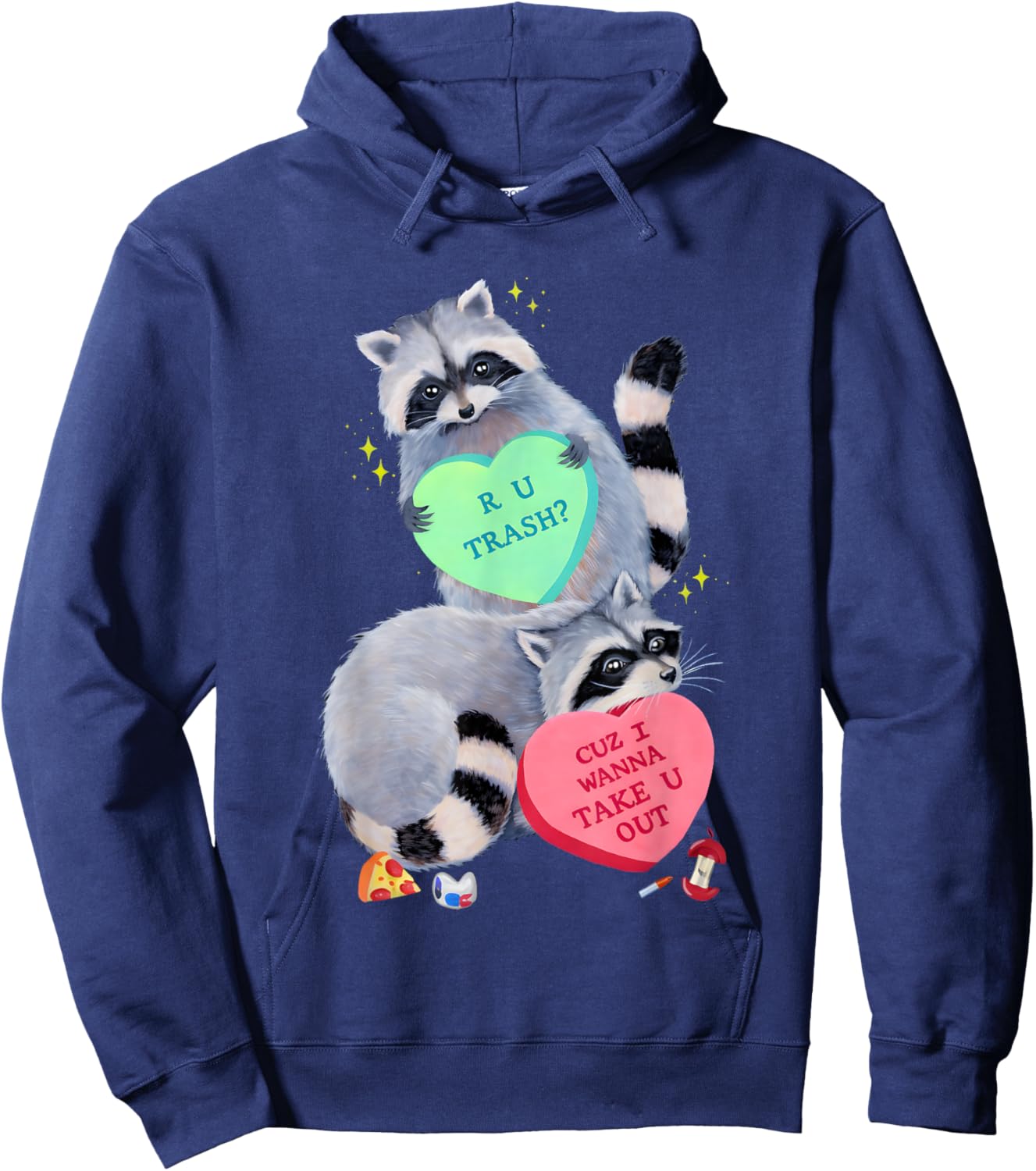 Raccoons R U Trash Cuz I Wanna Take U Out Hoodie - Hoodie | Navy