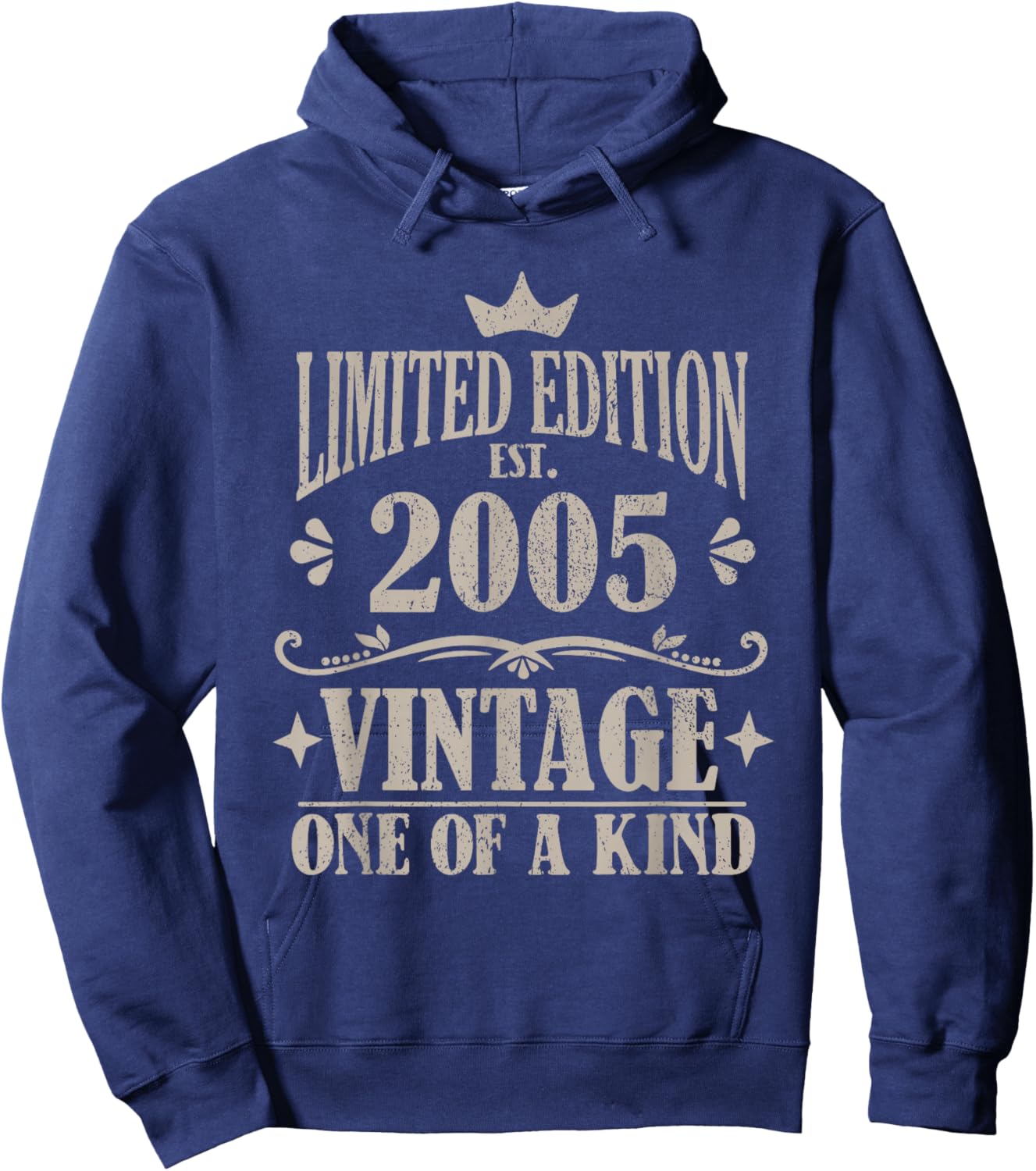 21st Birthday Vintage 2005 Limited Edition Hoodie - Hoodie | Navy