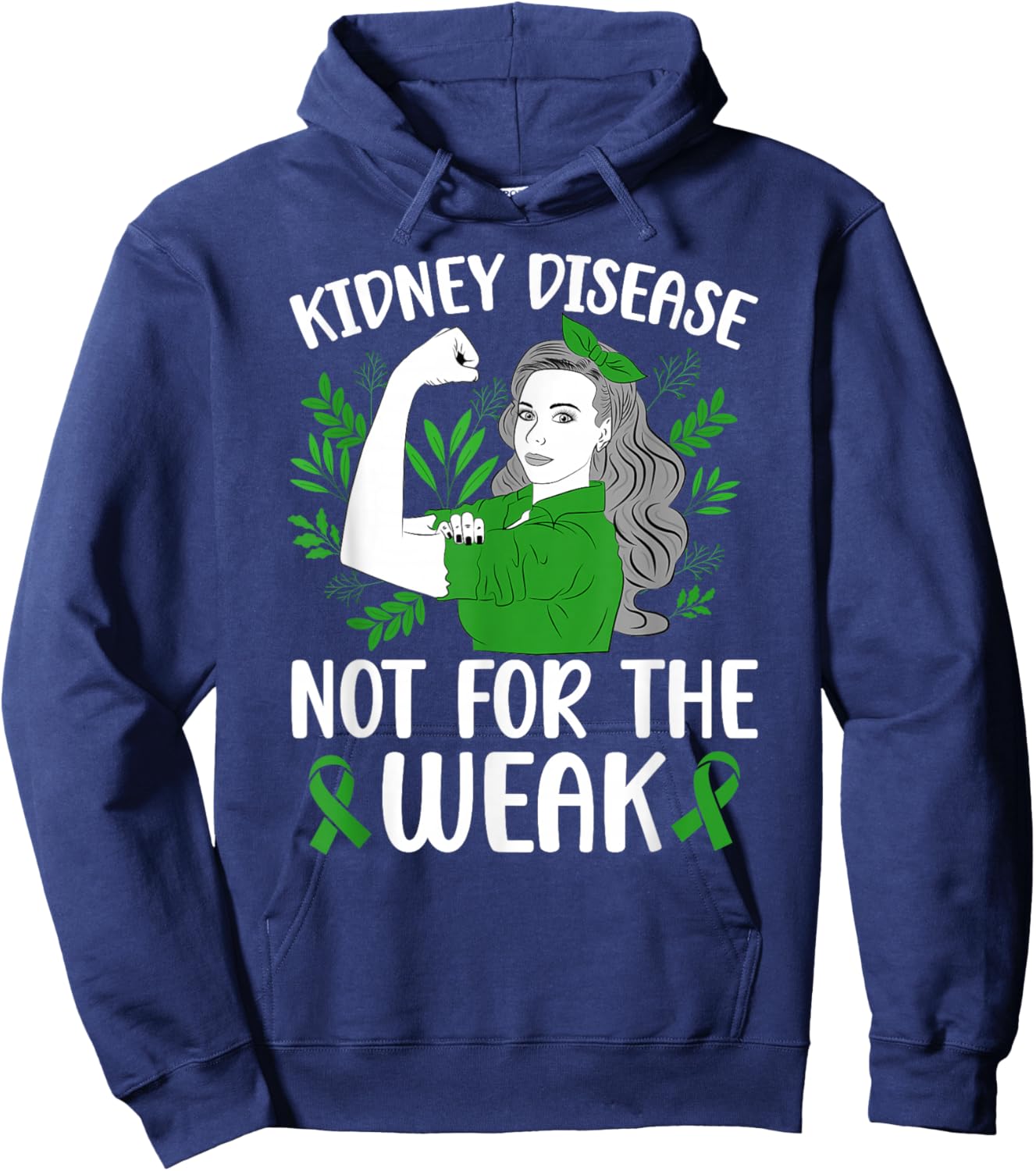 Kidney Disease Awareness Month Proud Kidney Disease Warrior Hoodie - Hoodie | Navy