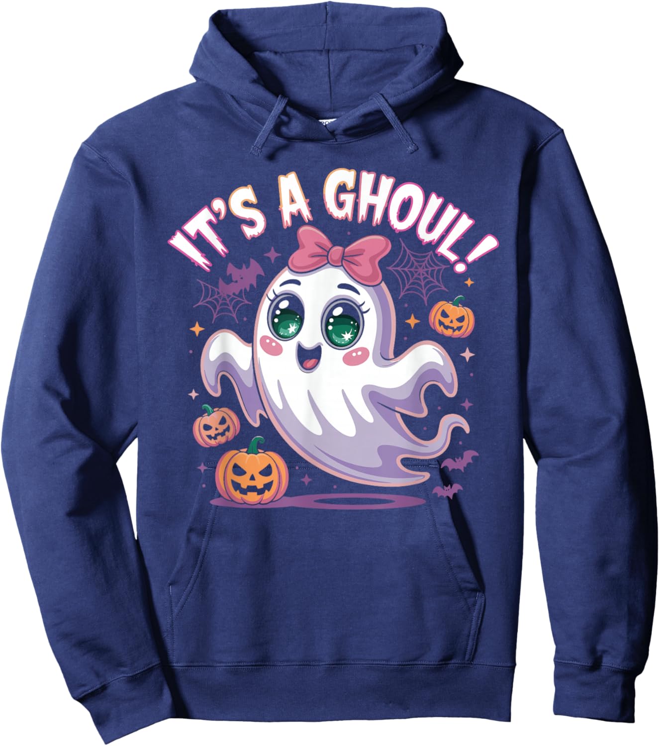 It's A Ghoul! Halloween Gender Reveal Shirt Spooky Halloween Hoodie - Hoodie | Navy
