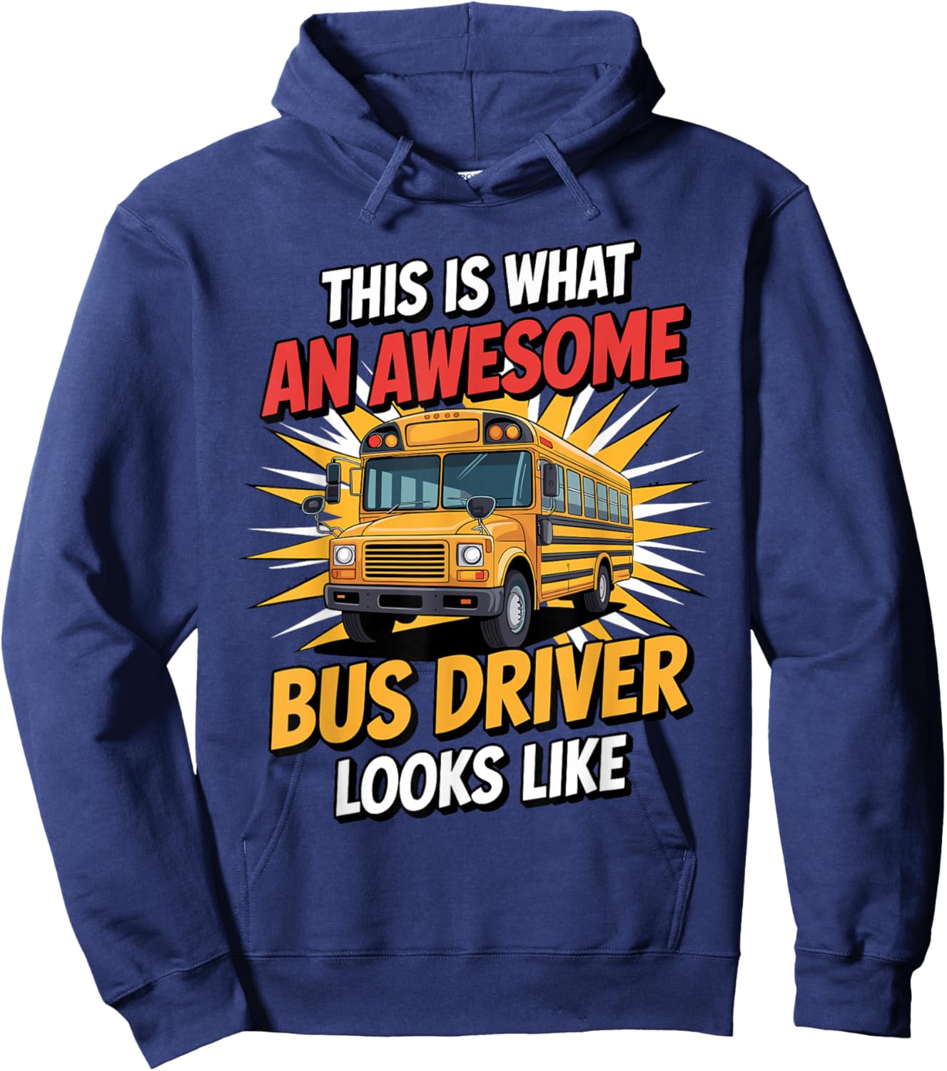 Funny Bus Driver Costume Women Kids Bus Driver Hoodie - Hoodie | Navy