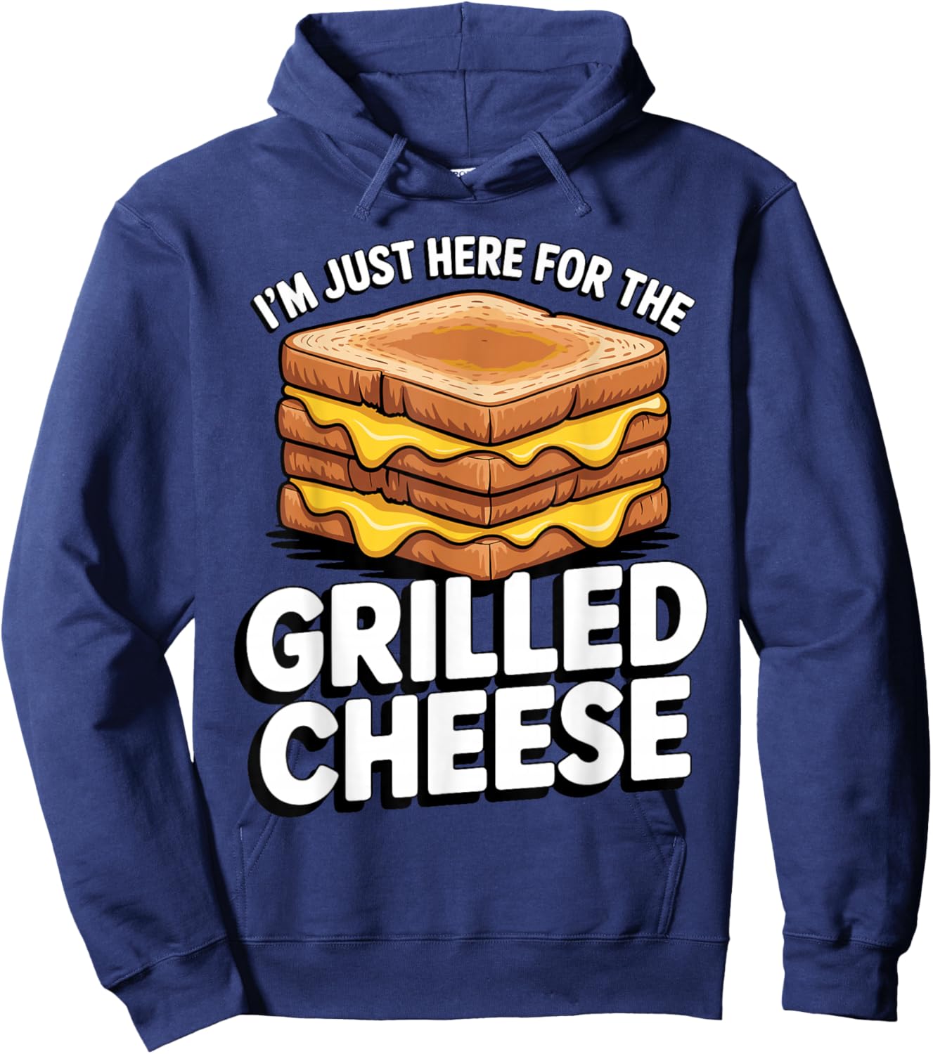 Funny Grilled Cheese Art Women Grilled Cheese Lover Hoodie - Hoodie | Navy