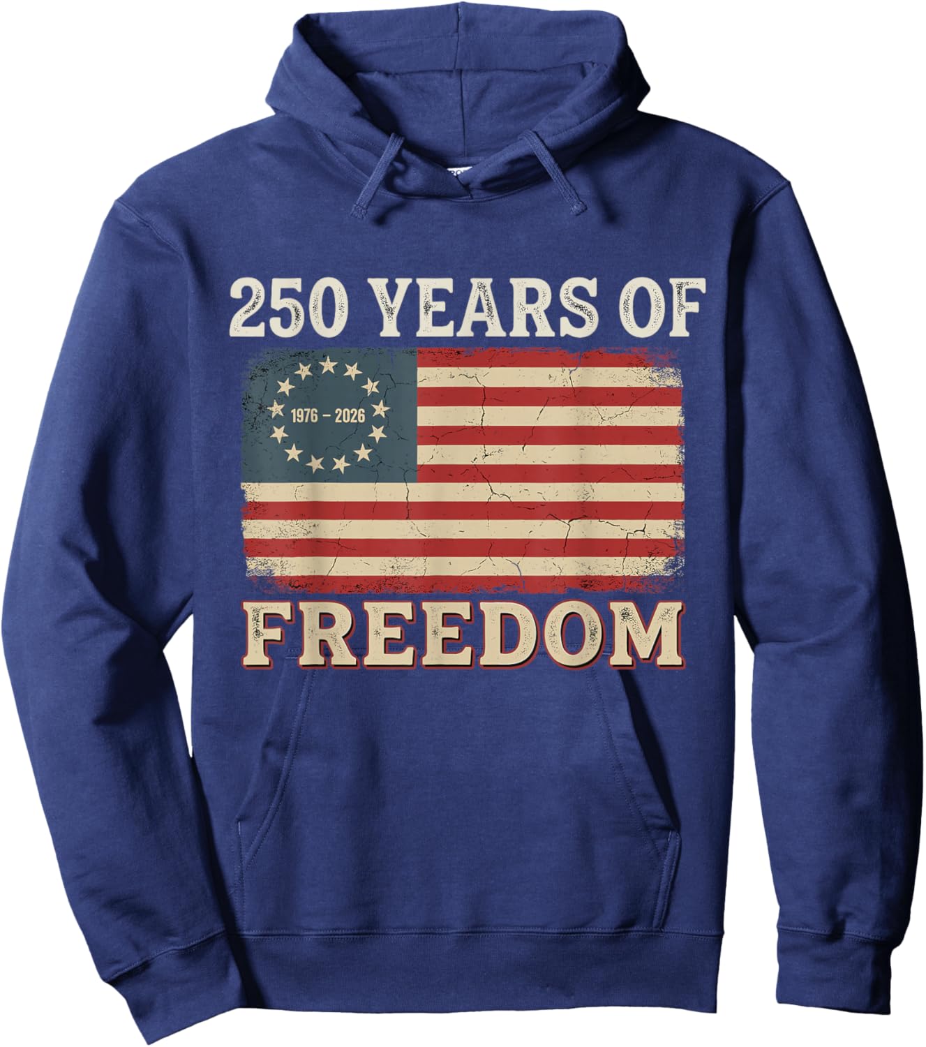 250 Years America Anniversary 250th Independence Day Freedom Hoodie - Hoodie | Navy