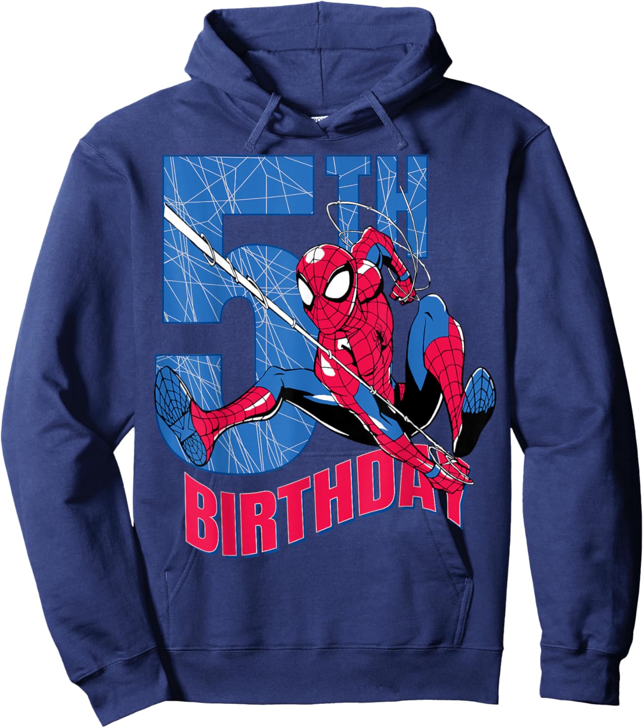 Marvel Comics Spider-Man 5th Birthday Hero Web Action Hoodie - Hoodie | Navy