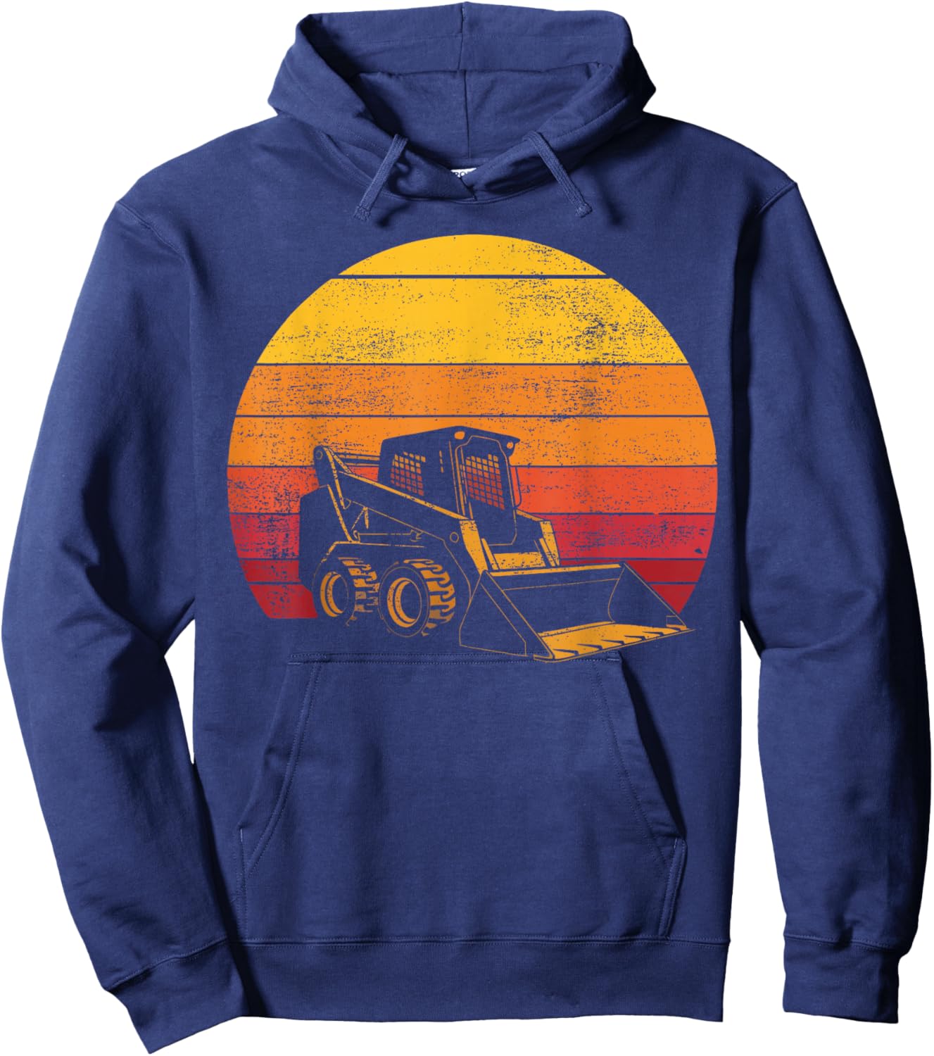 Vintage Skid Steer Hoodie - Hoodie | Navy