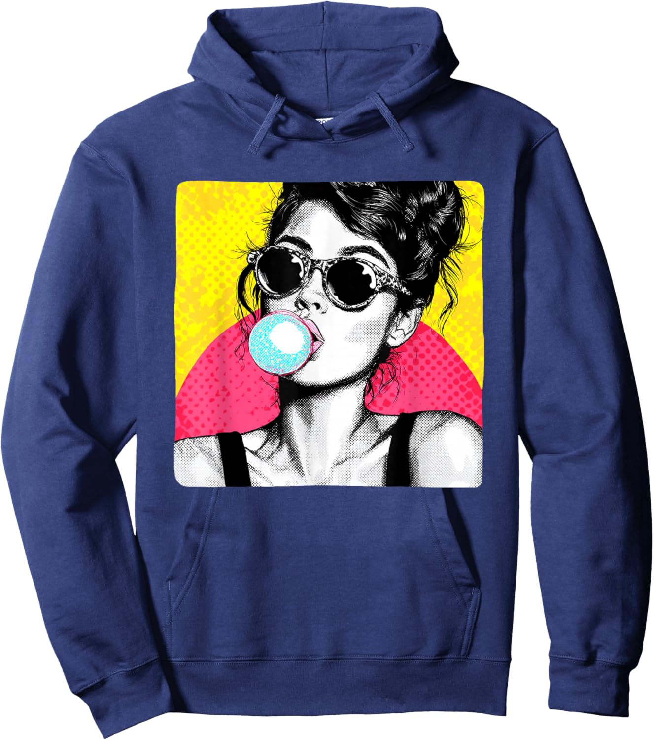Beautiful Chewing Gum Girl Costume Hoodie - Hoodie | Navy