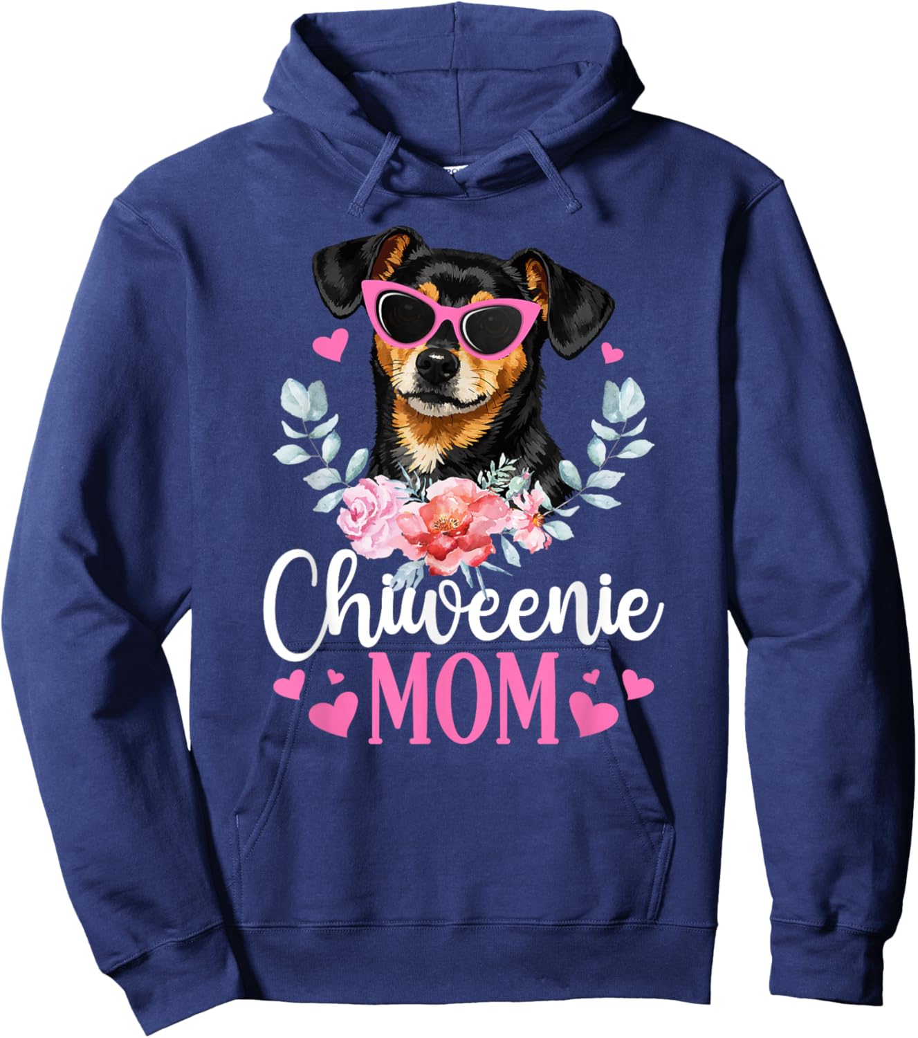 Chiweenie Mom Chiweenie Owner Chiweenie Lover Hoodie - Hoodie | Navy