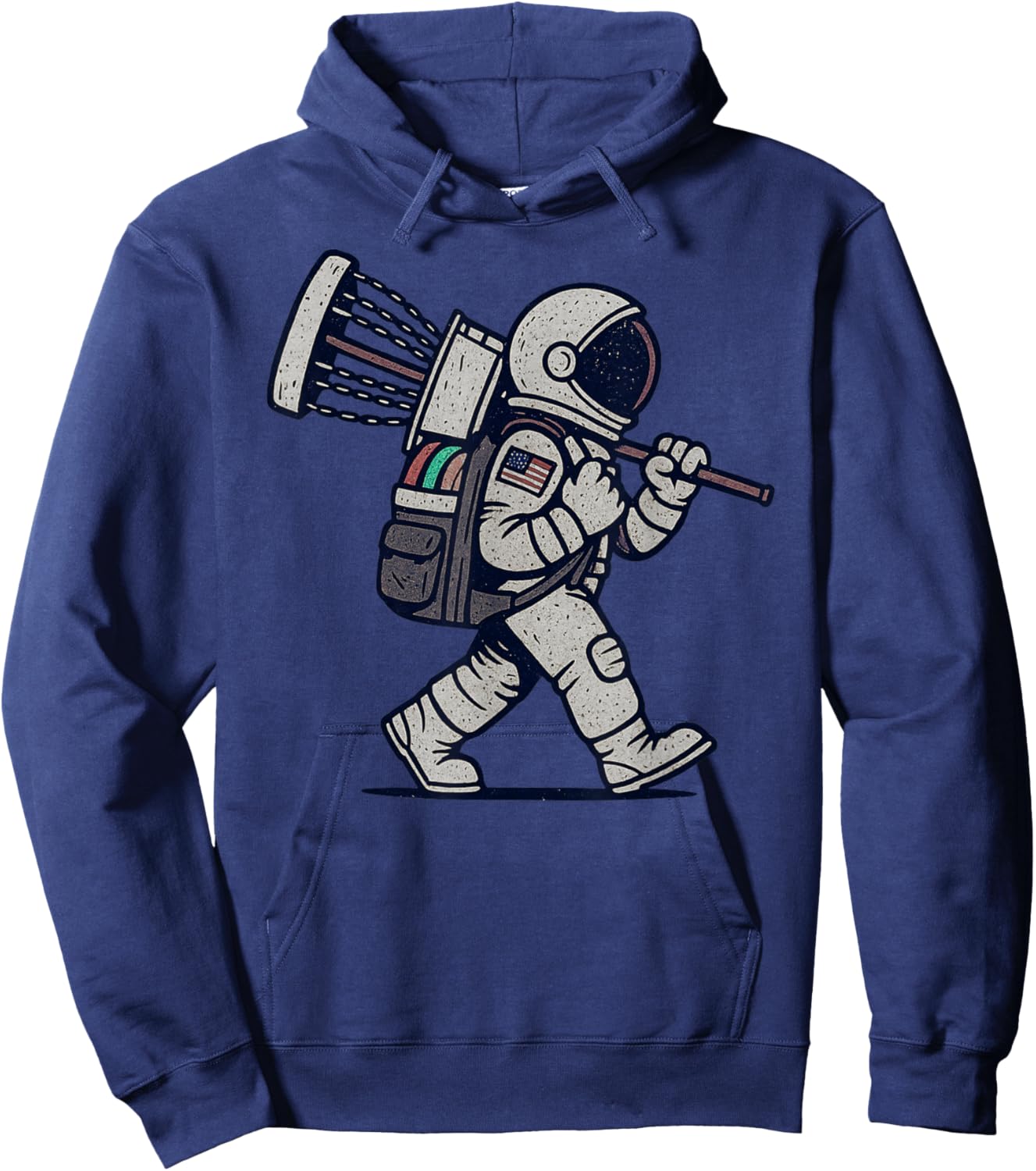 Astronaut Disc Golfer Funny Disc Golf Hoodie - Hoodie | Navy