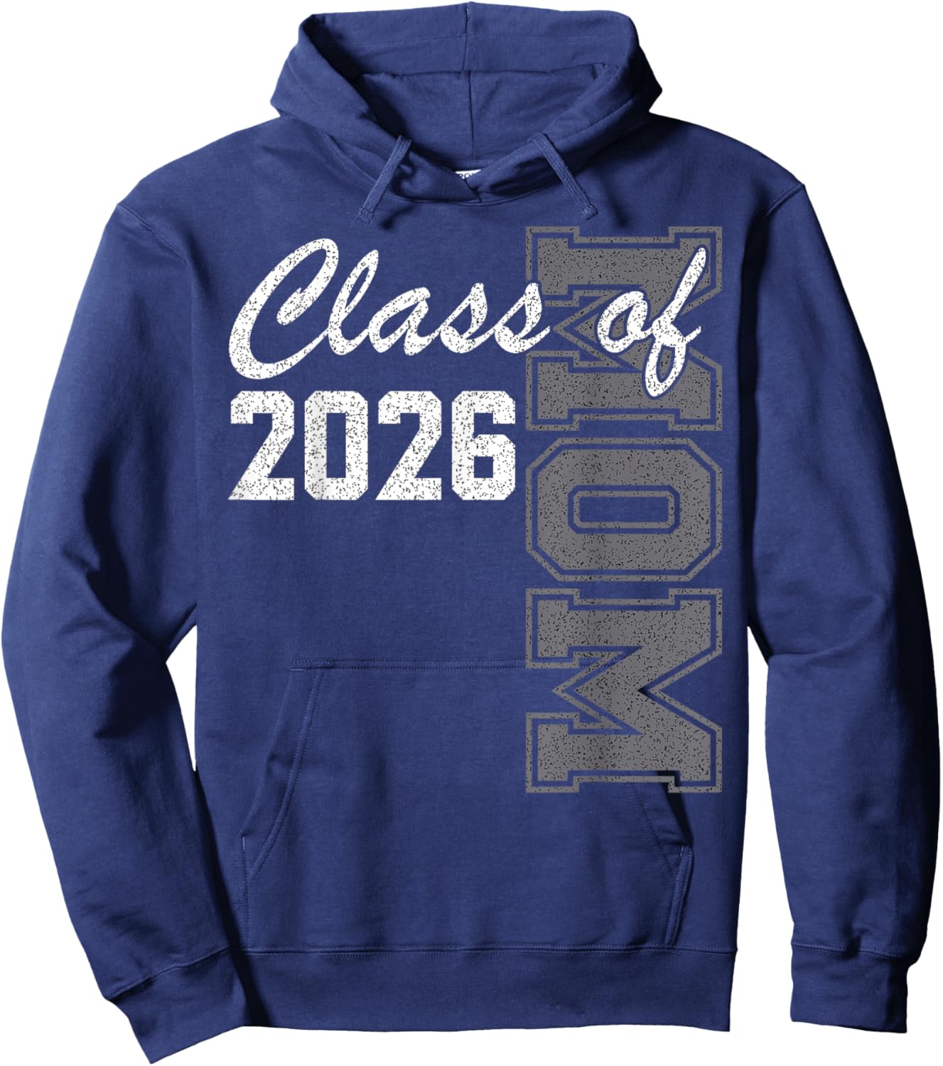 Proud Mom of Class of 2026 Senior Mom 2026 Graduation Hoodie - Hoodie | Navy