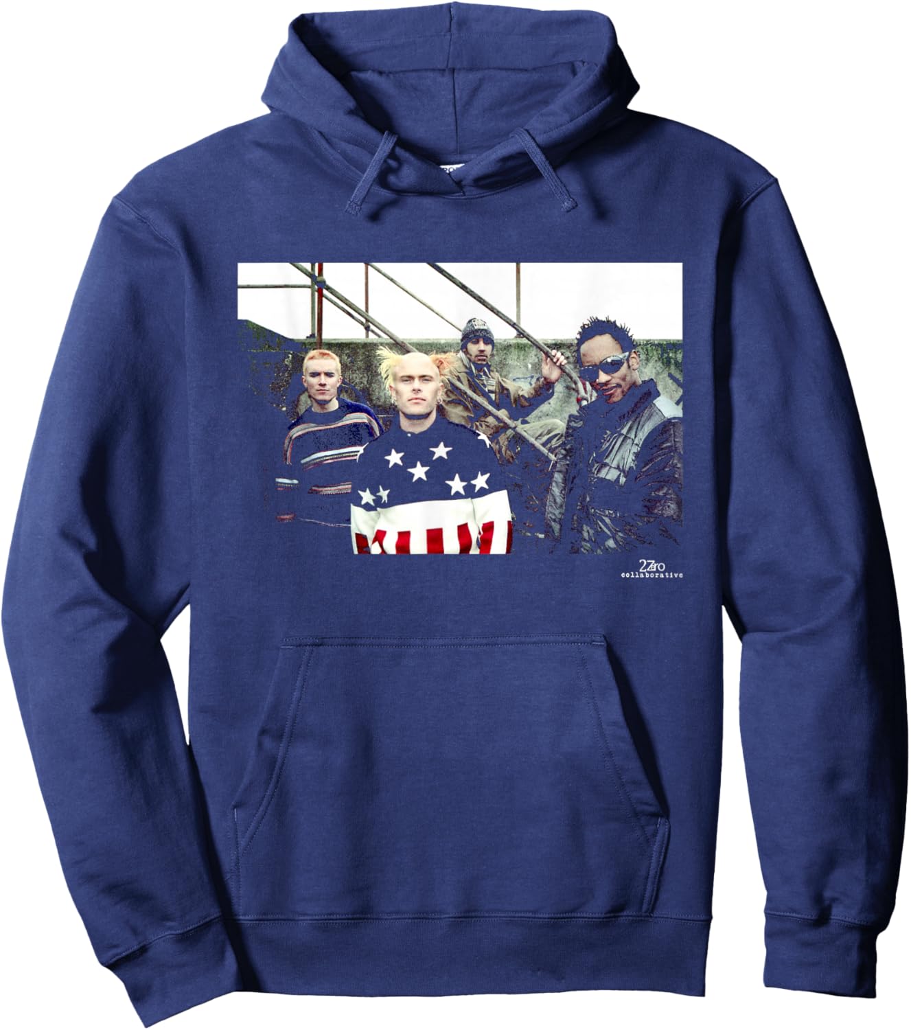 Keith Flint The Prodigy Electronic Band Photo Phil Nicholls Hoodie - Hoodie | Navy