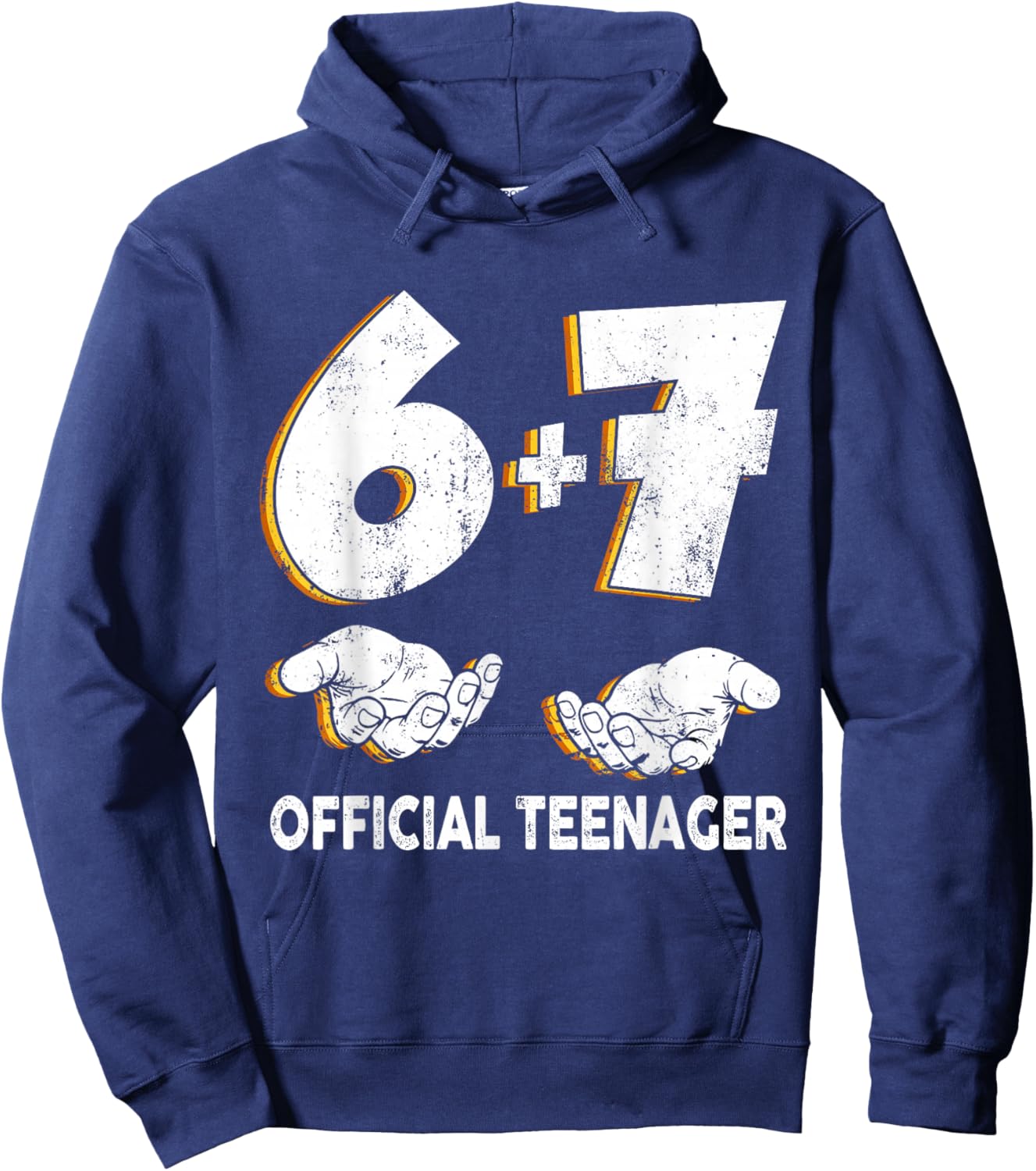 6 7 Birthday Official Teenager 13 Year Old 13th Birthday Boy Hoodie - Hoodie | Navy