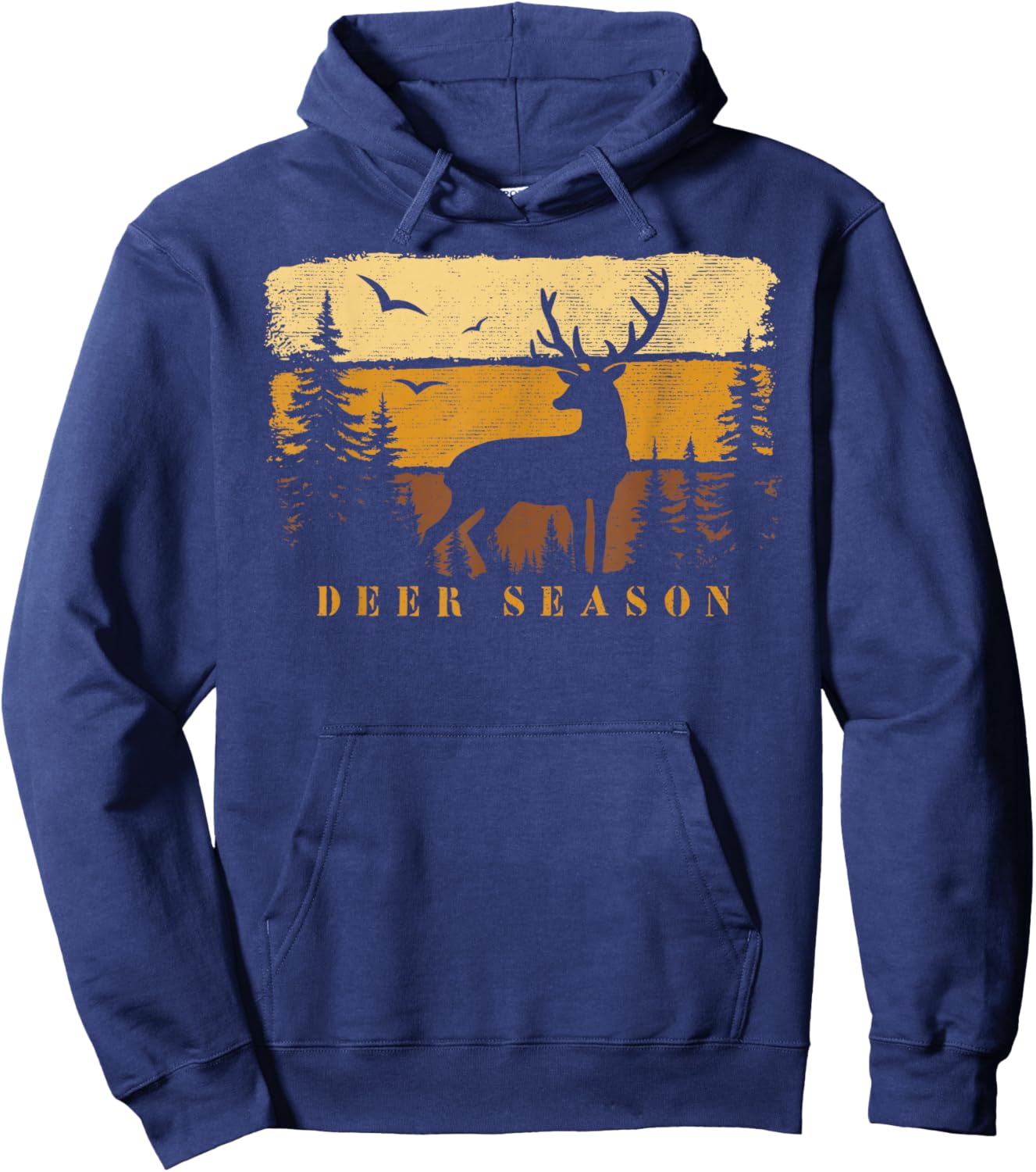 Deer Season 2025 2026 Trendy Graphic Hoodie - Hoodie | Navy