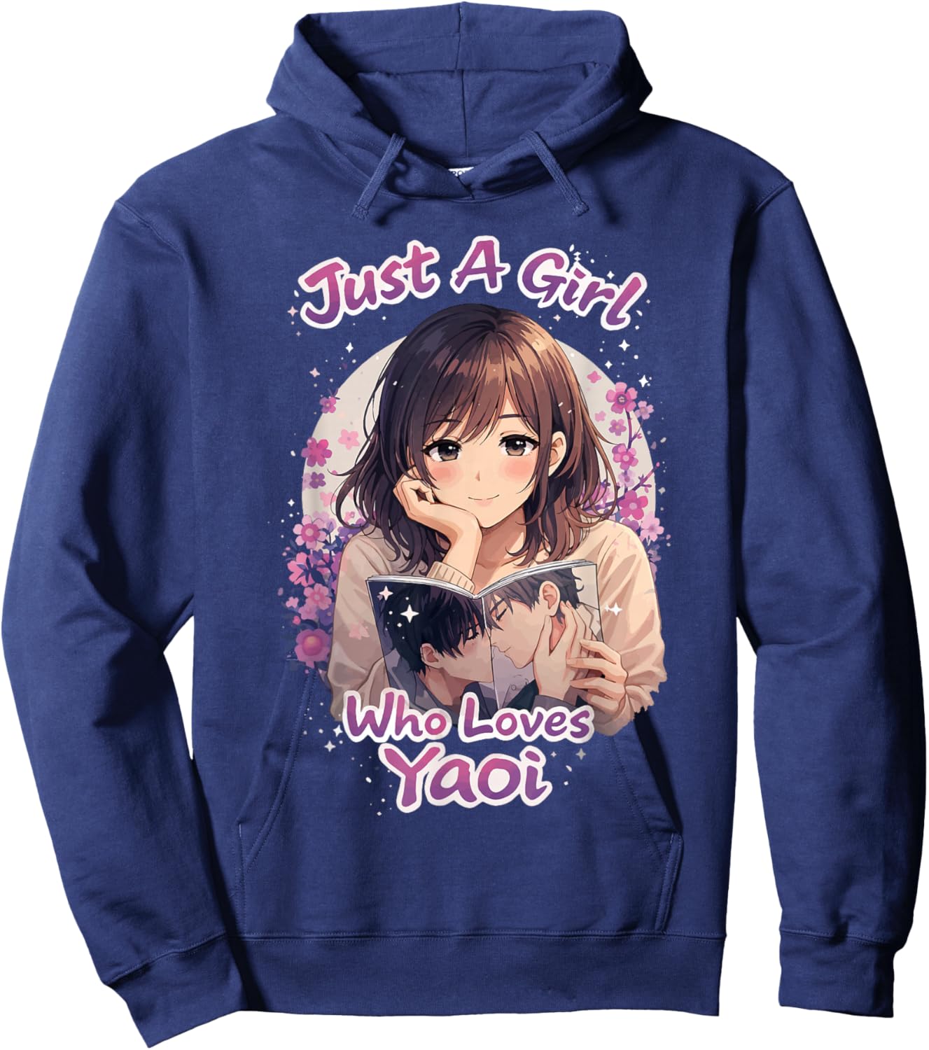 Just A Girl Who Loves Yaoi Hoodie - Hoodie | Navy