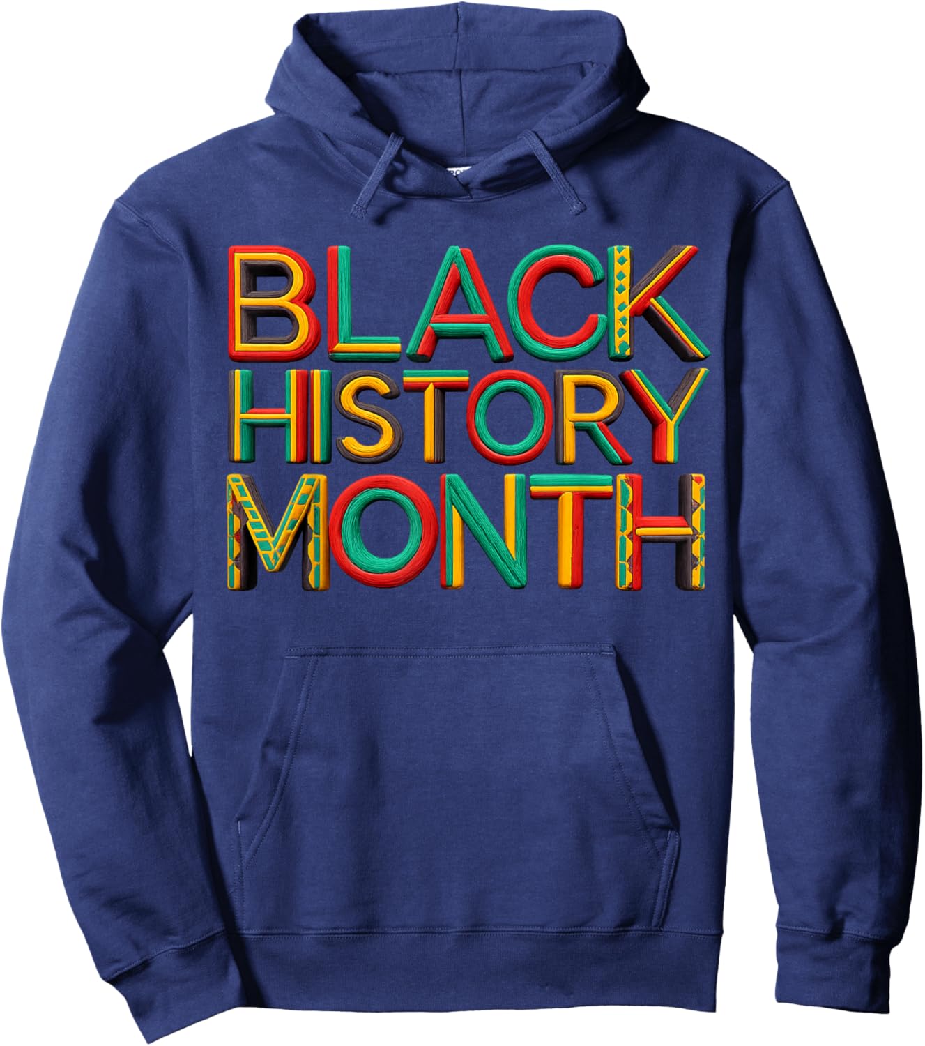 Black History is American History Patriotic African American Hoodie - Hoodie | Navy