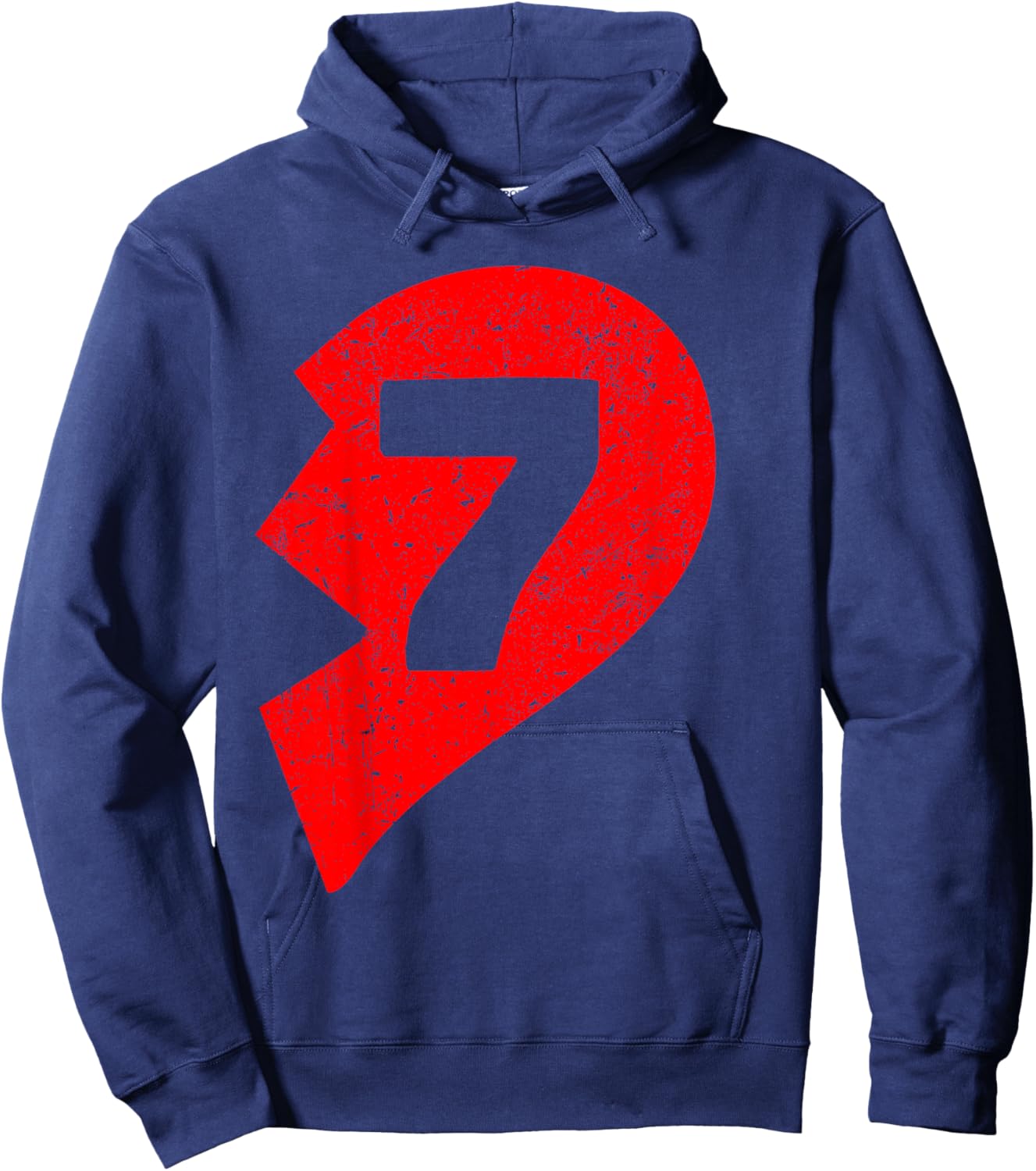 Number 7 Funny Matching Couple Friends Valentines Heart 67 Hoodie - Hoodie | Navy