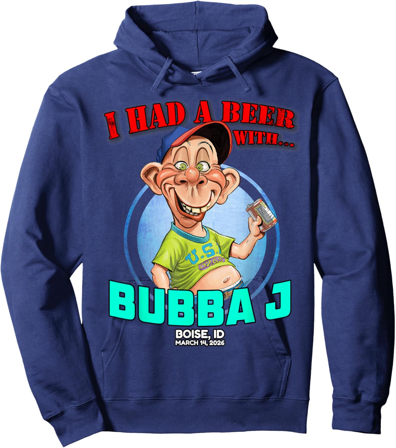 Bubba J Boise, ID (2026) Hoodie - Hoodie | Navy