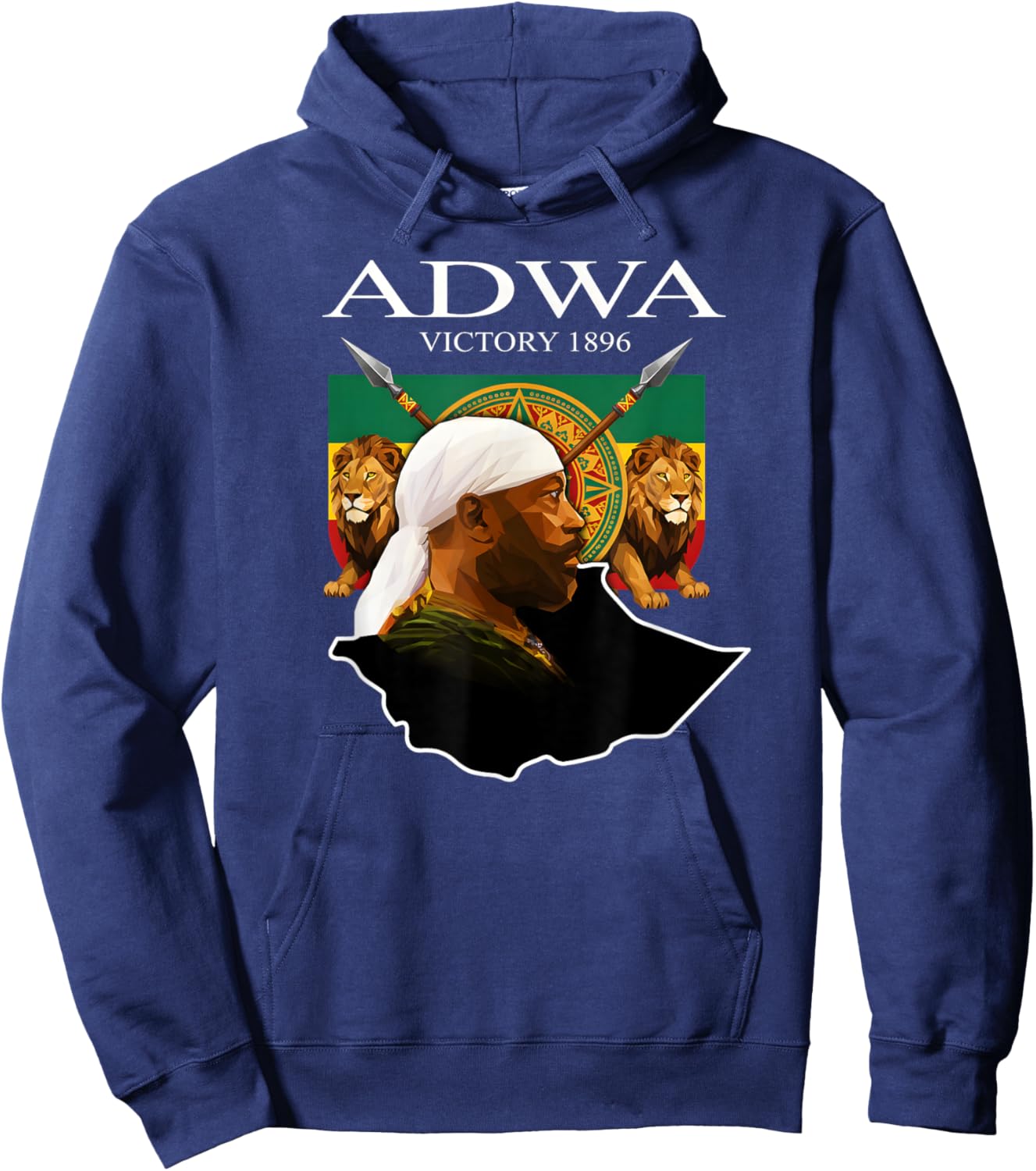 Adwa Victory Day 1896 Hoodie - Hoodie | Navy