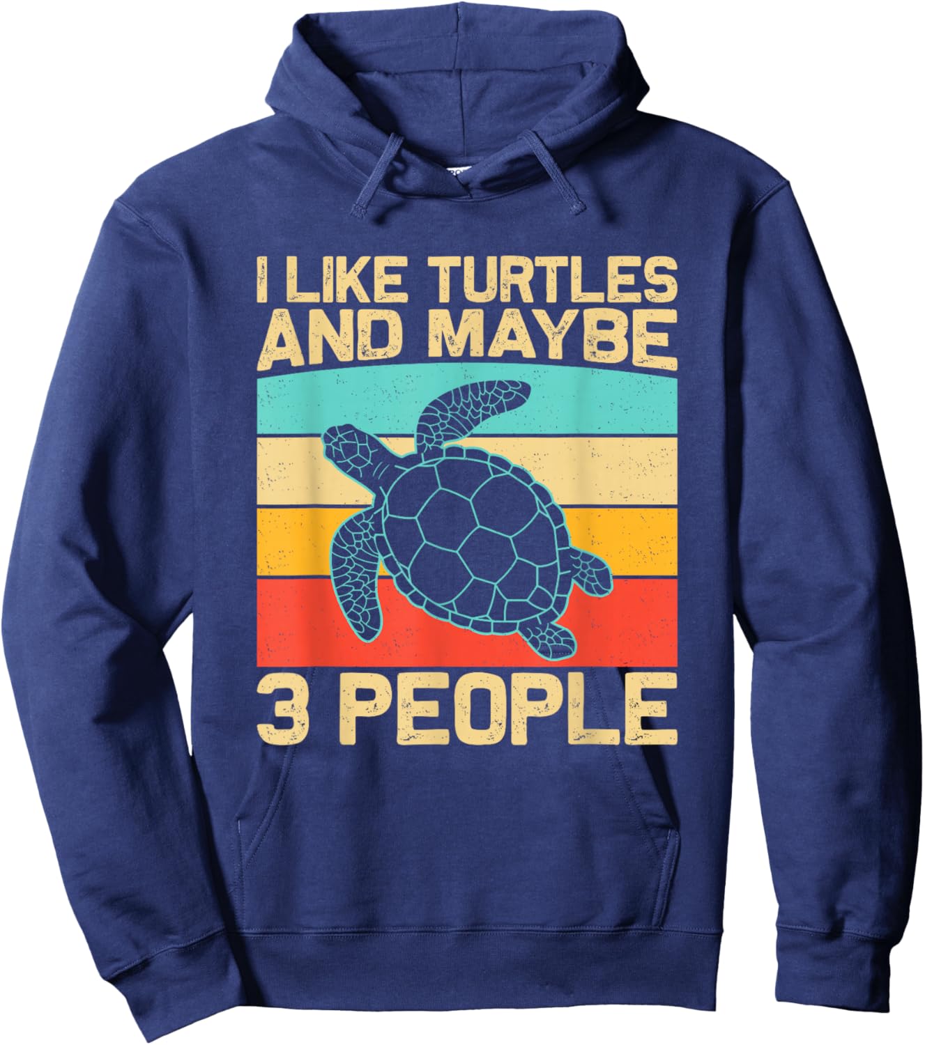 Funny Sea Turtle Shirt Men Women Tortoise Turtle Lover Hoodie - Hoodie | Navy