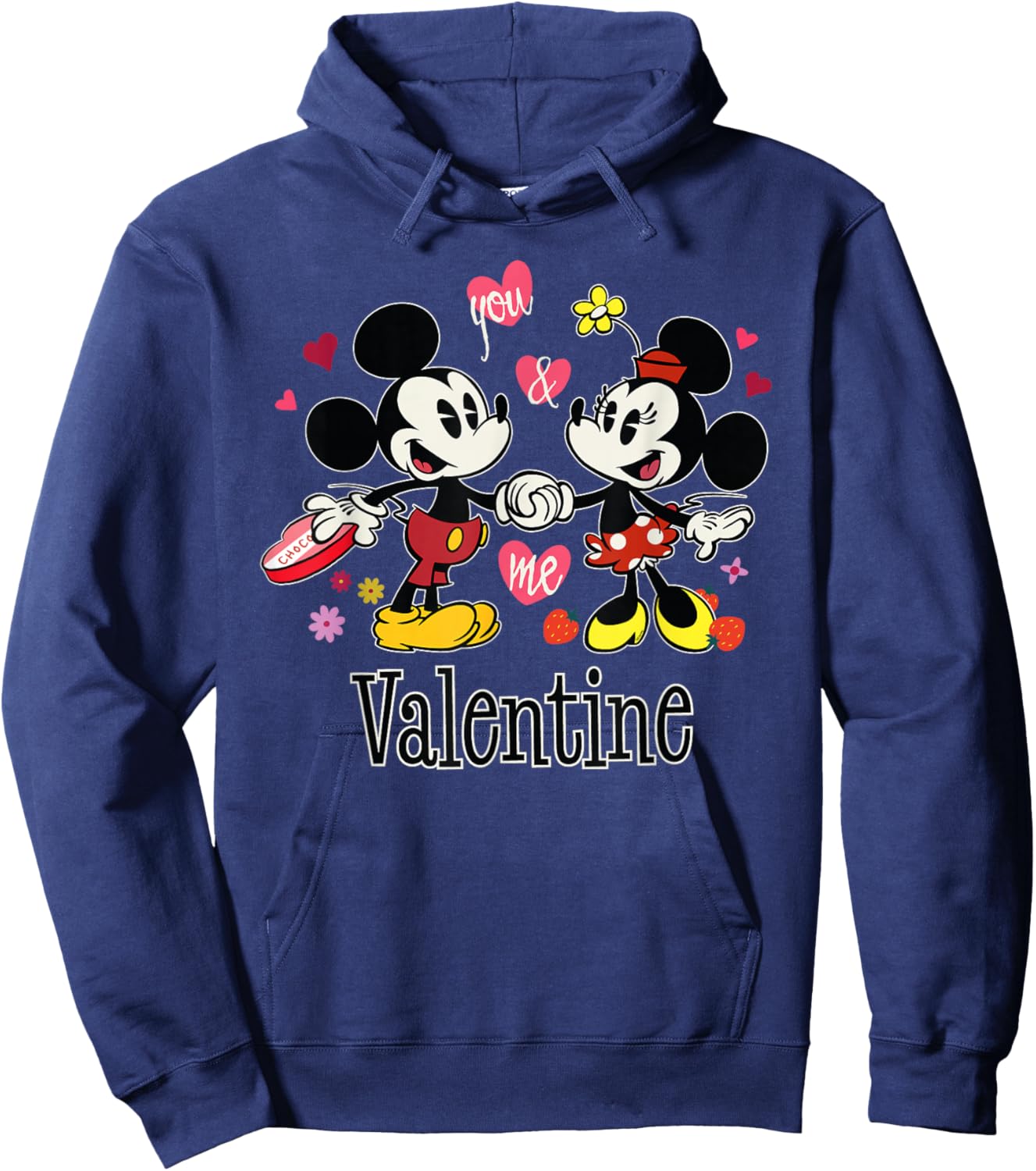 Disney Mickey & Minnie Valentine's Day You & Me, Valentine Hoodie - Hoodie | Navy