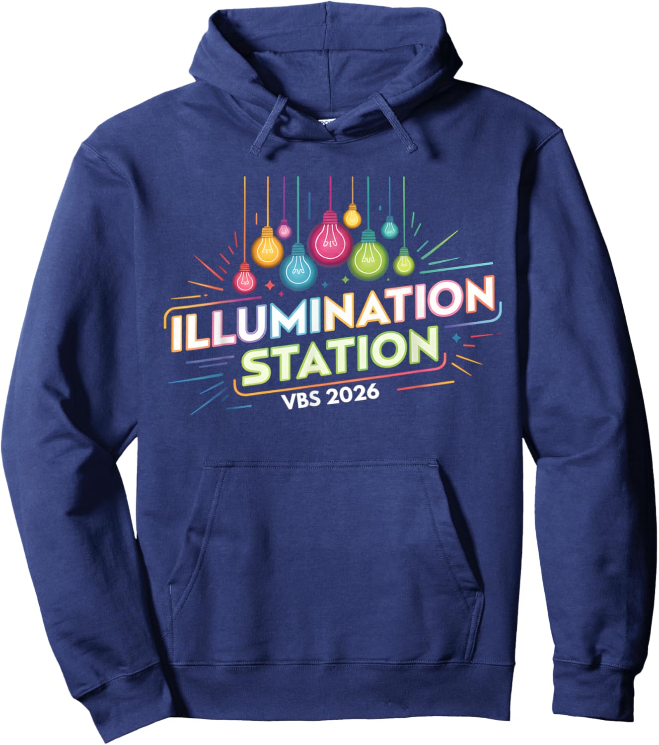 Illumination Station VBS 2026 Bible School Christian Lights Hoodie - Hoodie | Navy