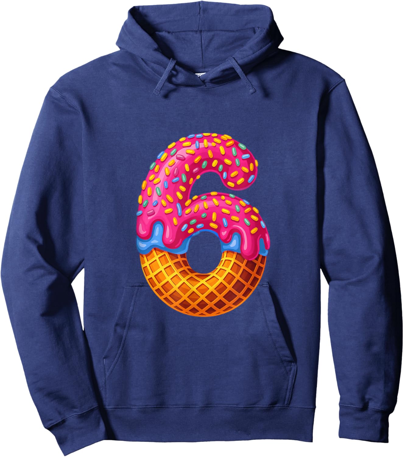67 Ice Cream Drip Meme Funny Six Seven Gen-Alpha Couple Hoodie - Hoodie | Navy