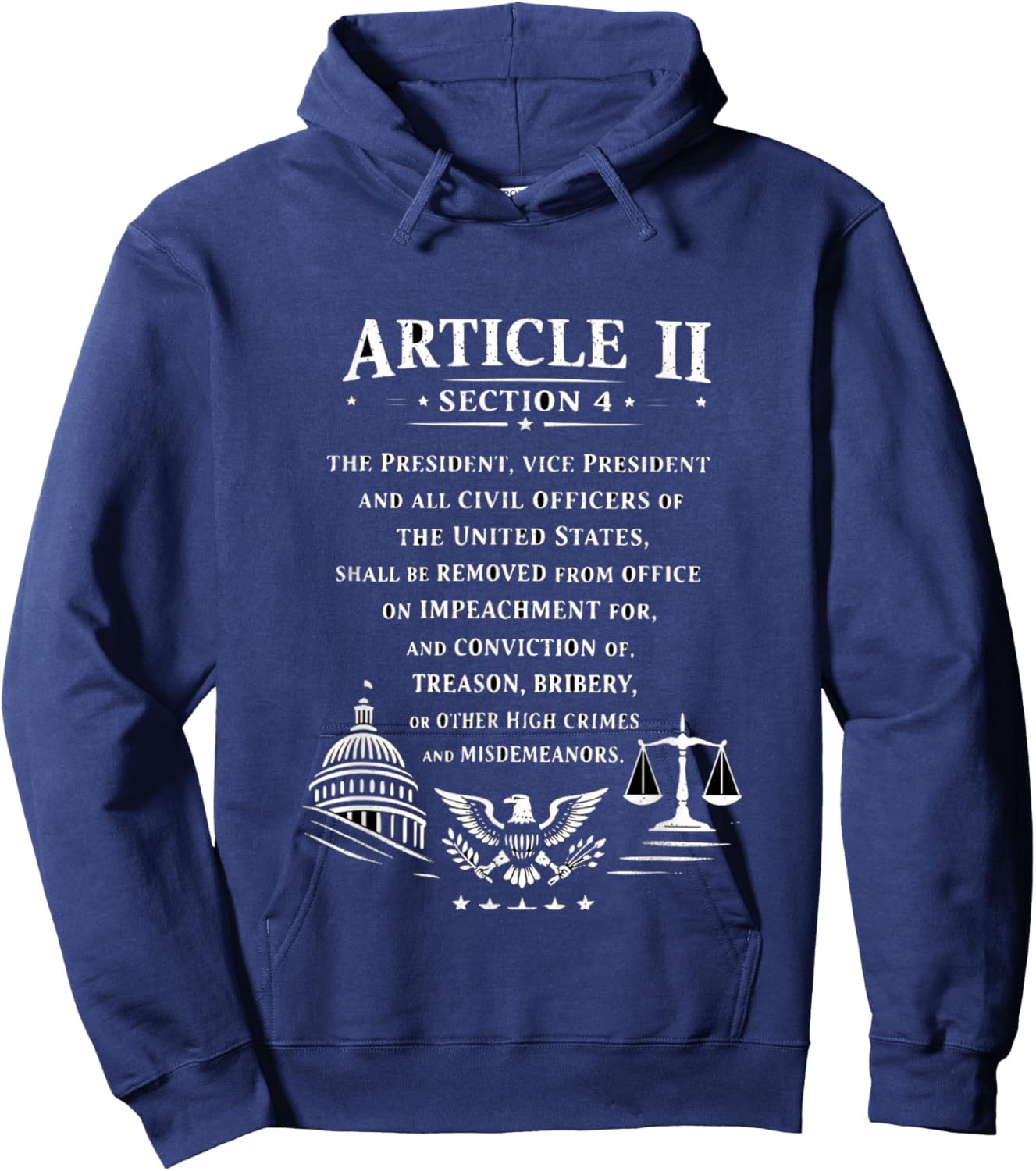 T-Shirt Hoodie - Hoodie | Navy