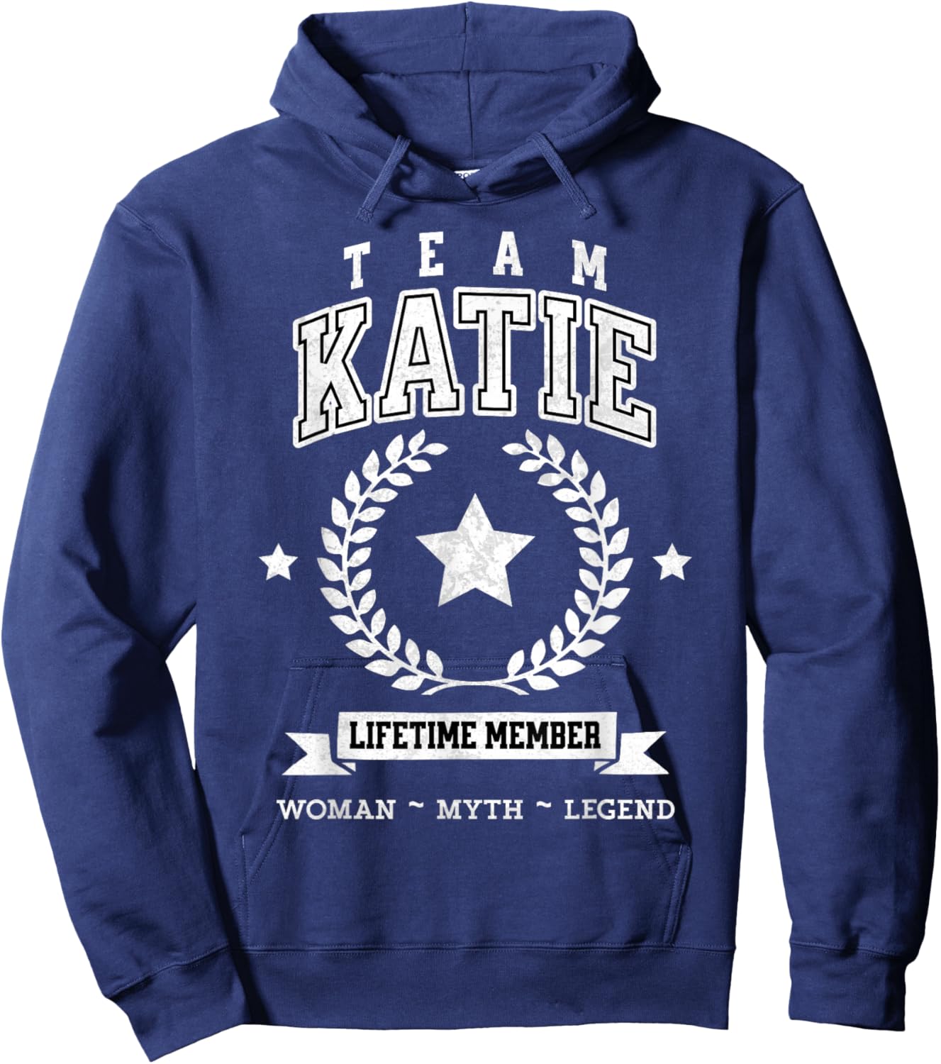 Team Katie Lifetime Member Funny Name Support Hoodie - Hoodie | Navy