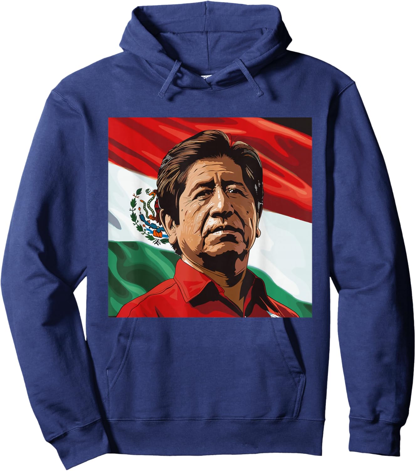 Cesar Chavez Hispanic Heritage Month Mexican Pride Latino Hoodie - Hoodie | Navy