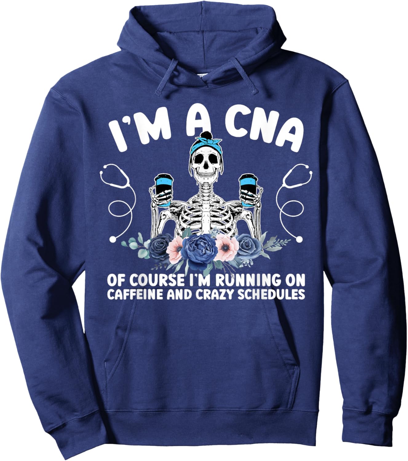 I'm A CNA Certified Nursing Assistant Funny CNA Nurse Hoodie - Hoodie | Navy