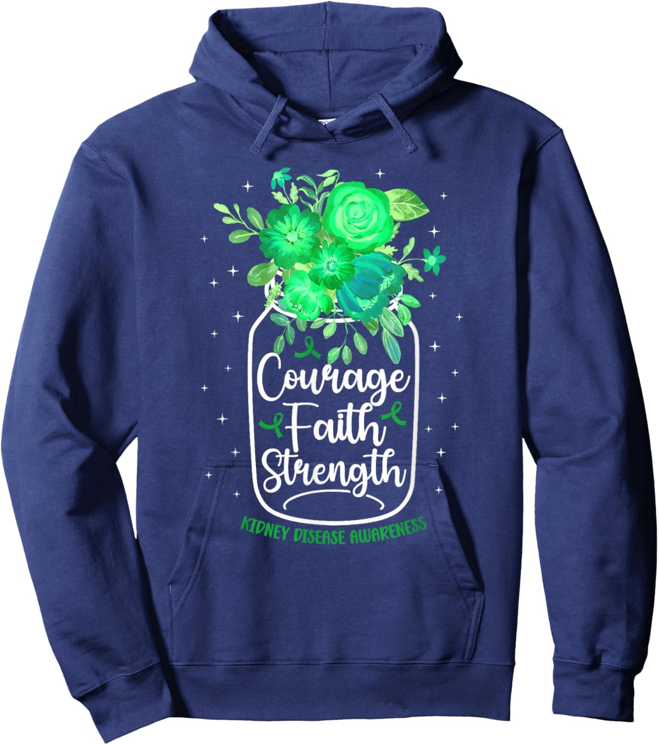 Kidney Disease Awareness Kidney Disease Survivor Hoodie - Hoodie | Navy
