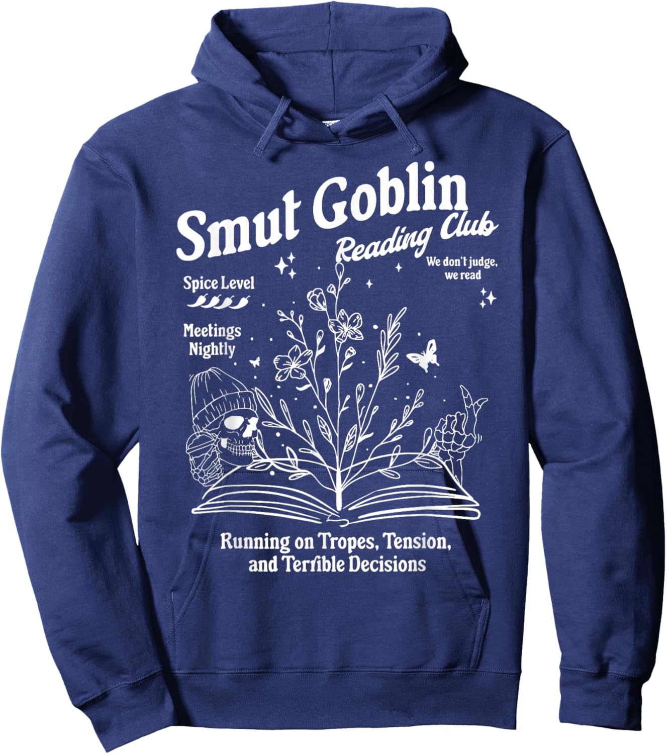 Smut Goblin Dark Romance Romantasy Bookish Hoodie - Hoodie | Navy