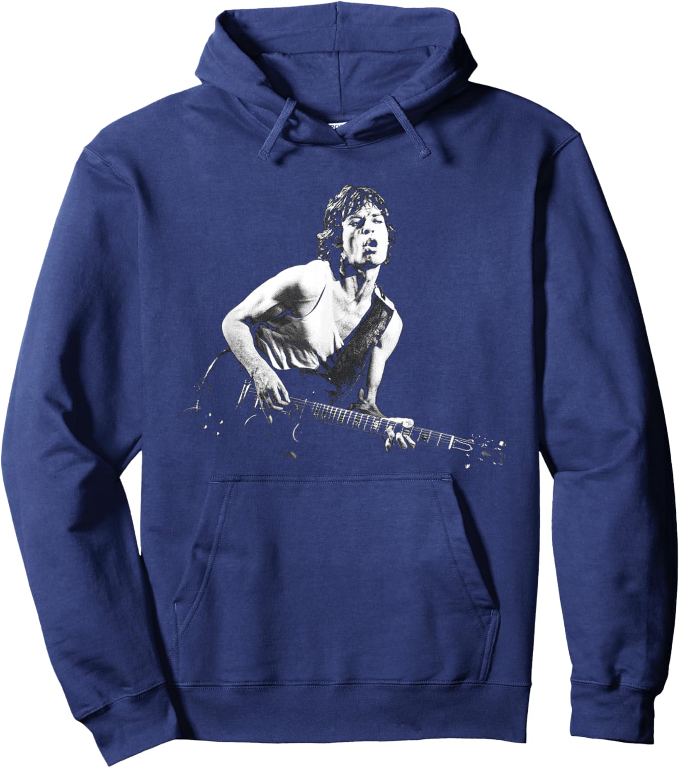Rolling Stones Mick Jagger Guitar Tattoo You Tour Hoodie - Hoodie | Navy