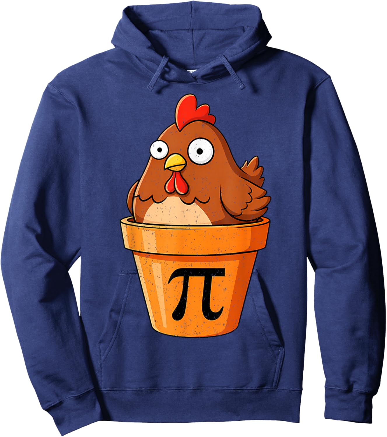 Funny Chicken Pot Pi Shirt Day Pie Math Lover Geek Gift 3.14 Hoodie - Hoodie | Navy