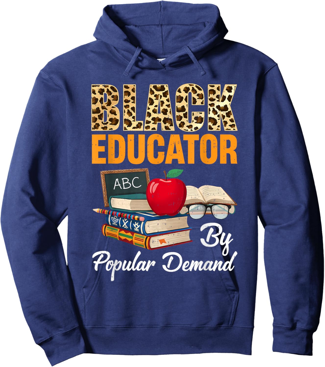 Black Educator Black History Teachers Melanin African Hoodie - Hoodie | Navy