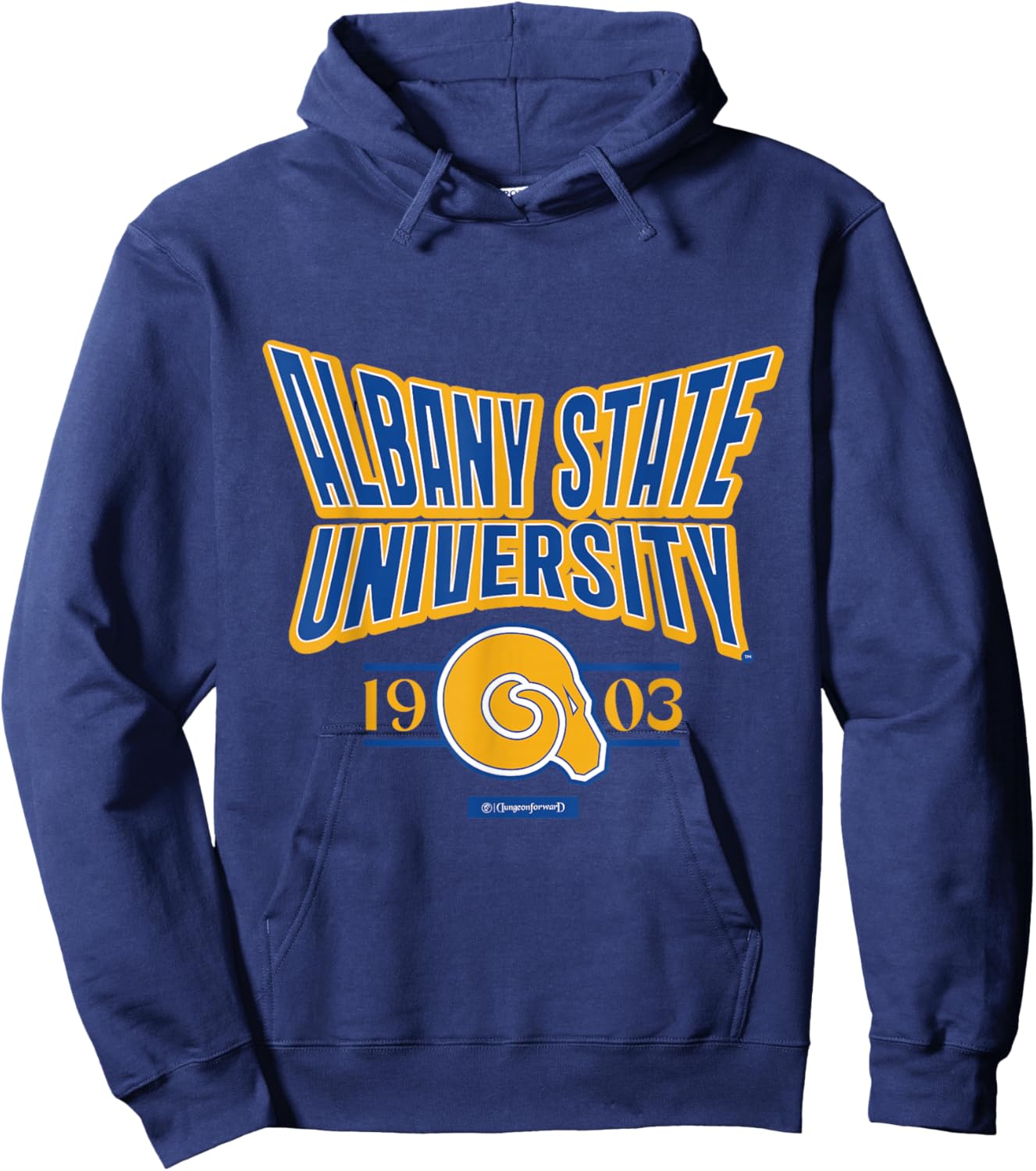Albany State University Stretch Emblem HBCU Hoodie - Hoodie | Navy