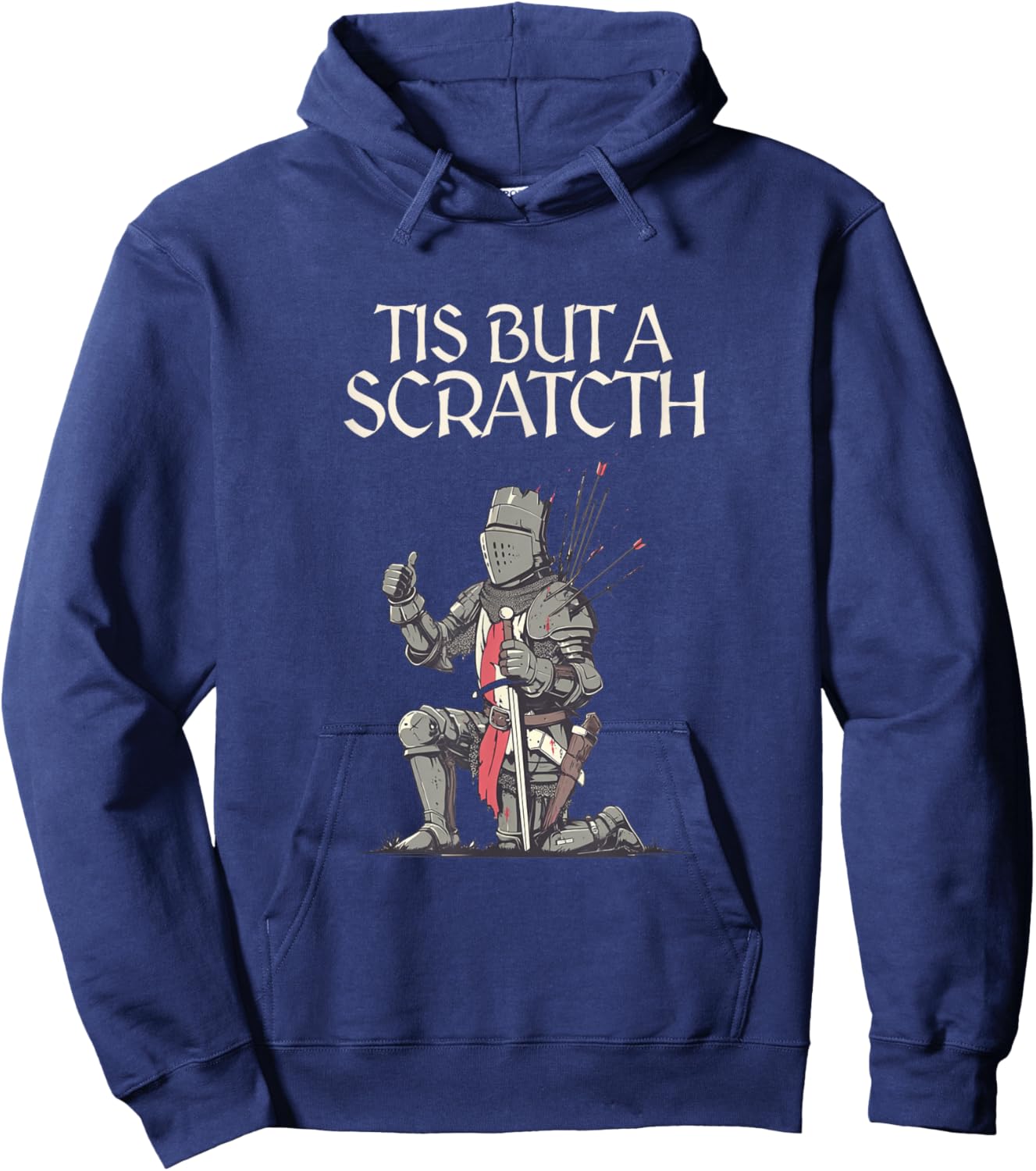 Tis But A Scratch Hoodie - Hoodie | Navy