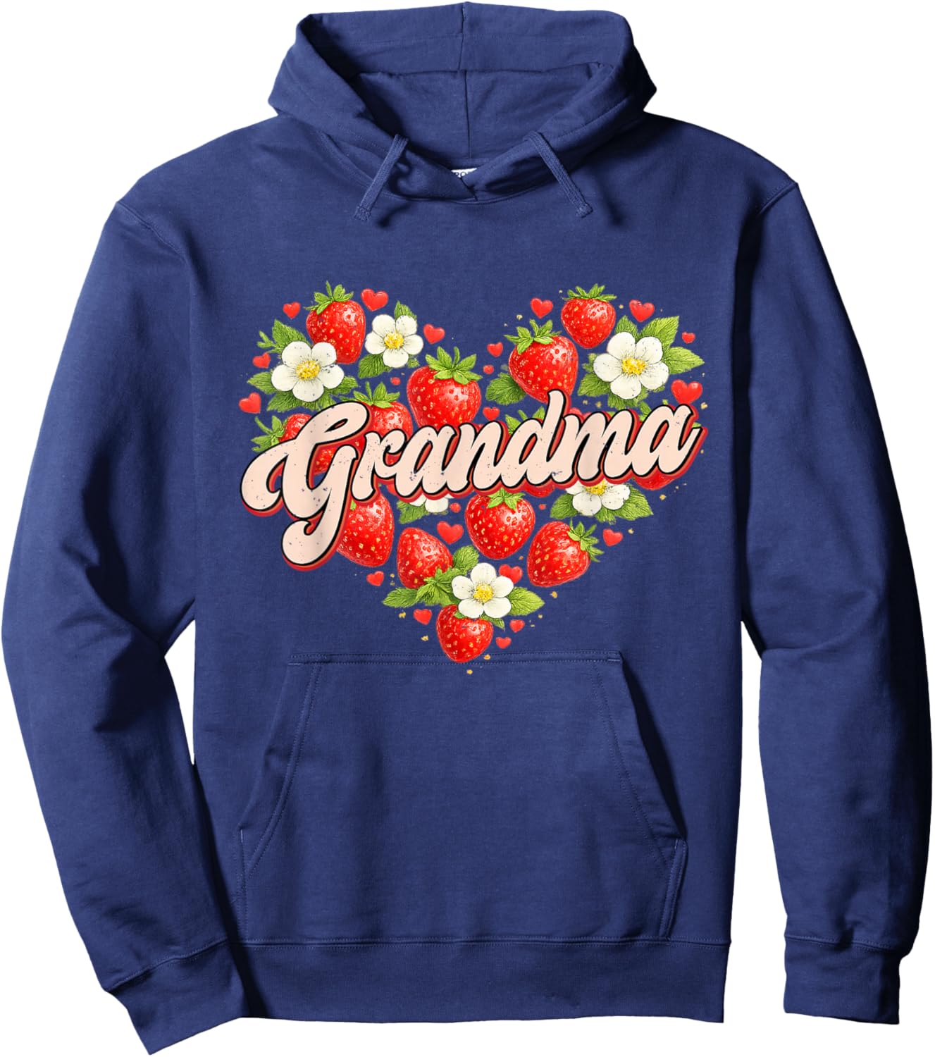 Funny Grandma Strawberry Mother's Day Hoodie - Hoodie | Navy