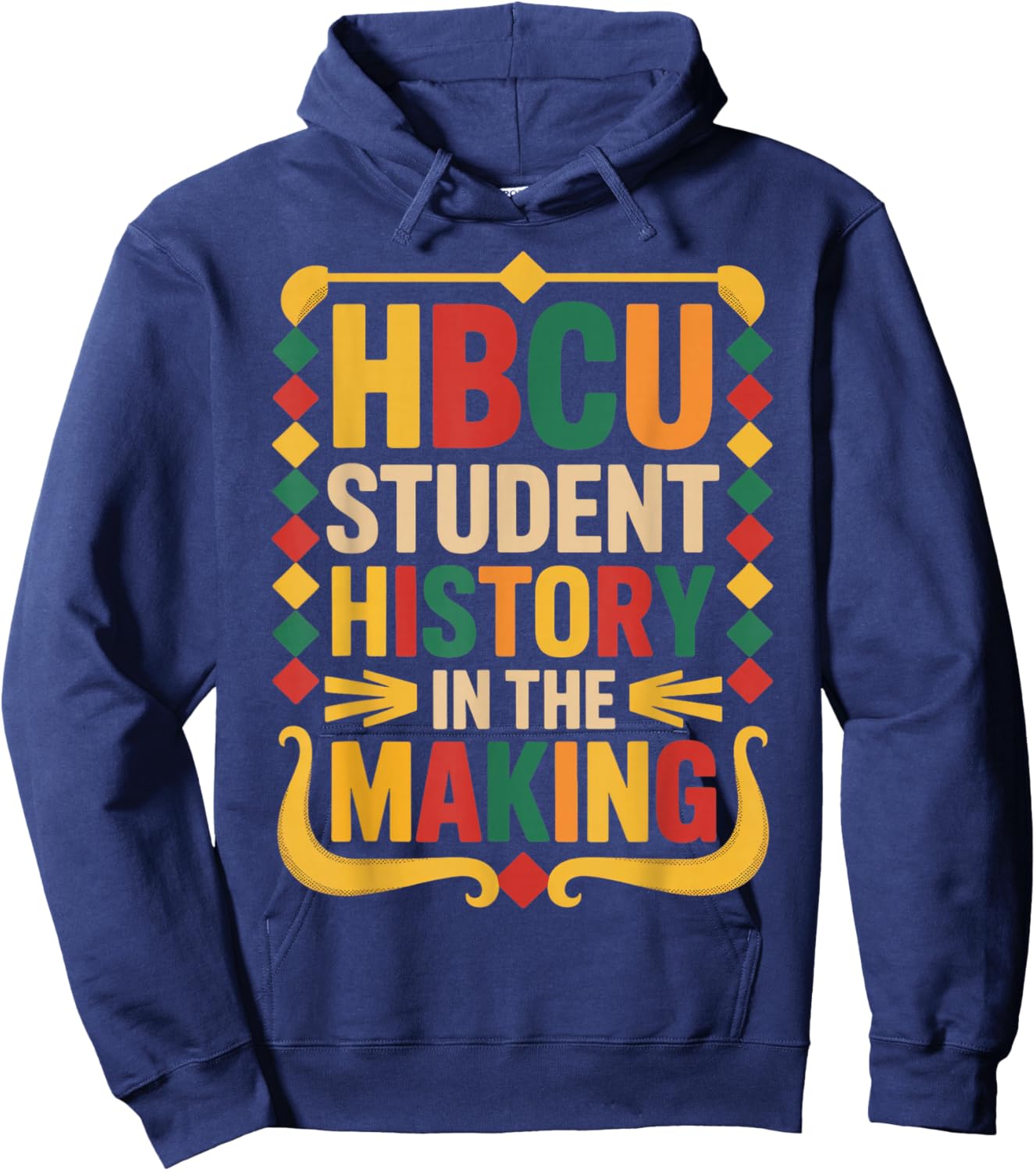 HBCU Student History Juneteenth School Historical HBCU Hoodie - Hoodie | Navy