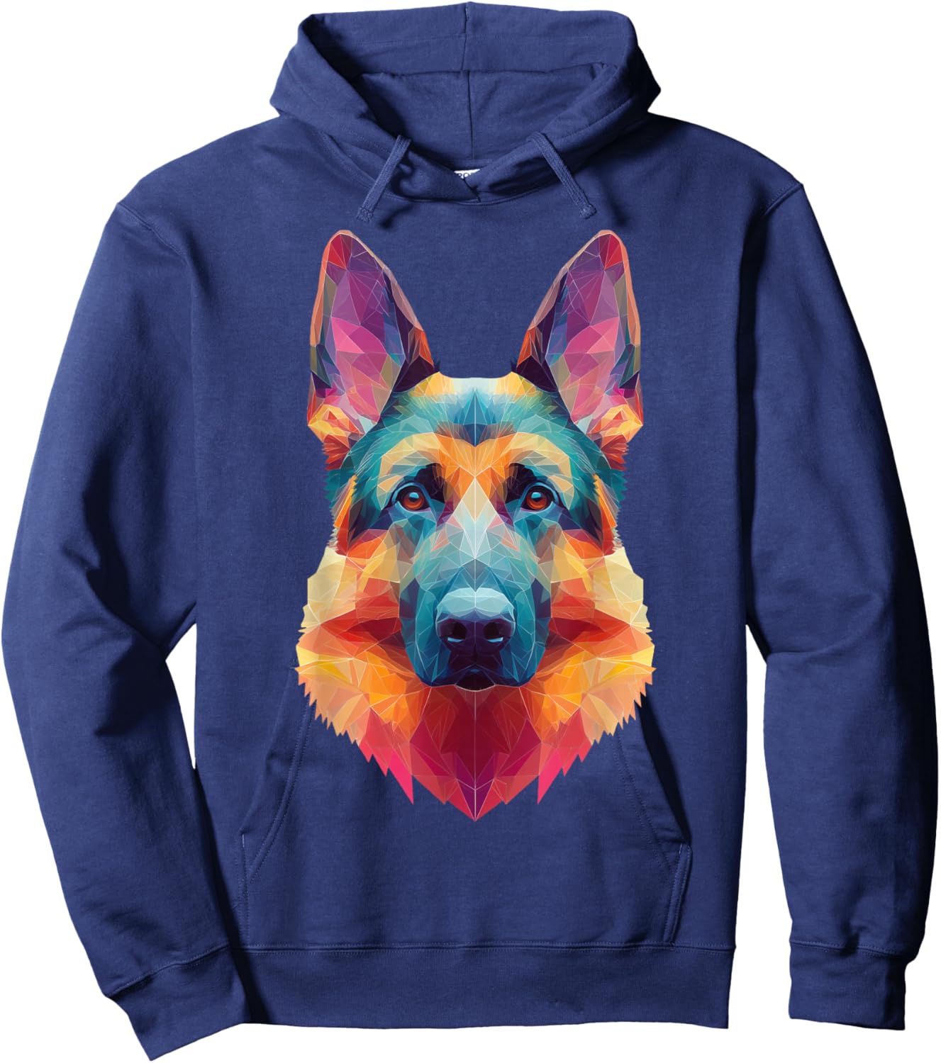German Shepherd Dog Graphic Hoodie - Hoodie | Navy