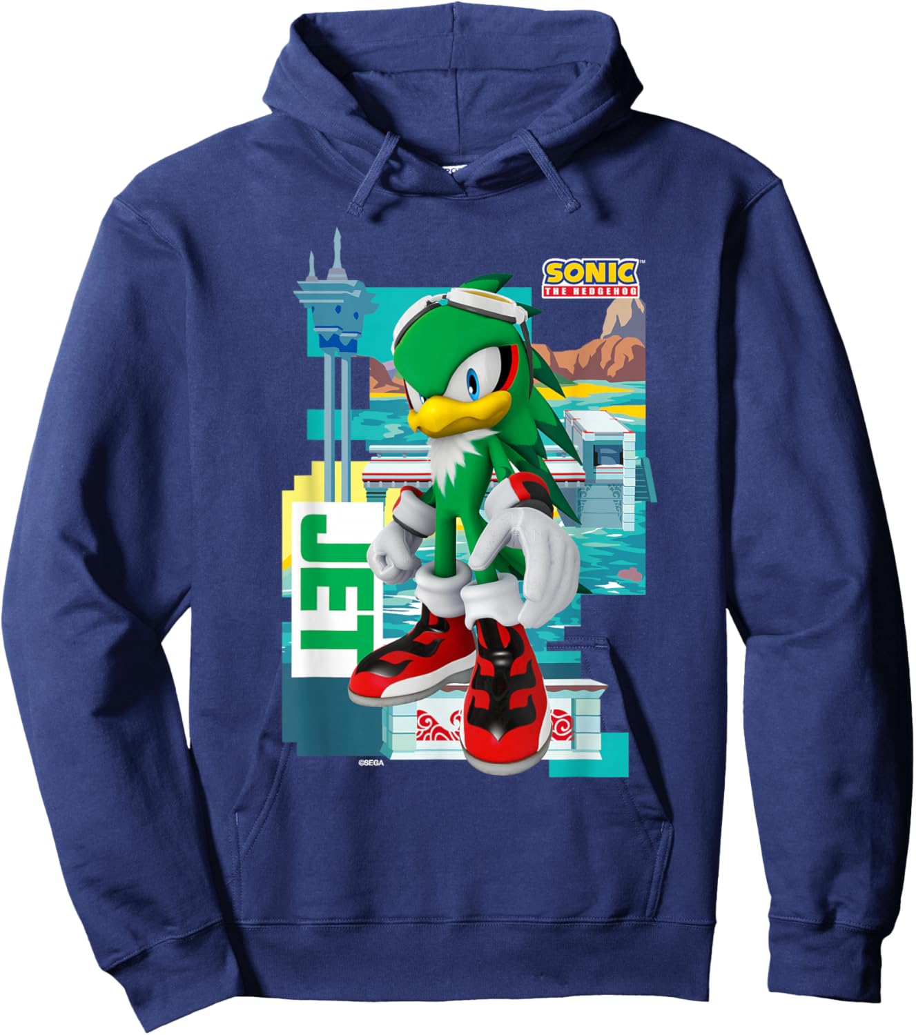 Sonic The Hedgehog - in The Zone - Jet Hoodie - Hoodie | Navy