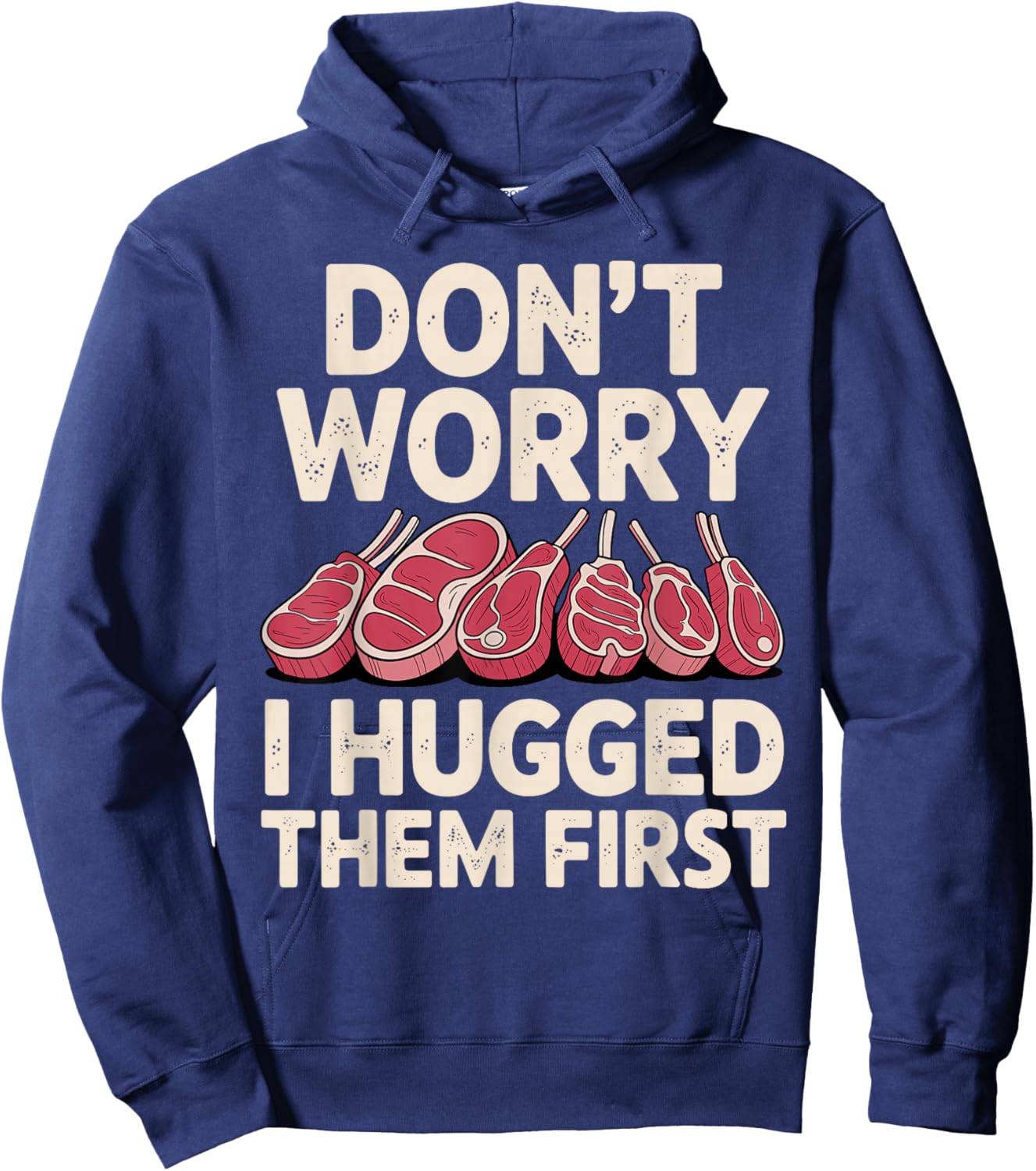 Funny Butcher Design Women Butchery Meat Butcher Hoodie - Hoodie | Navy