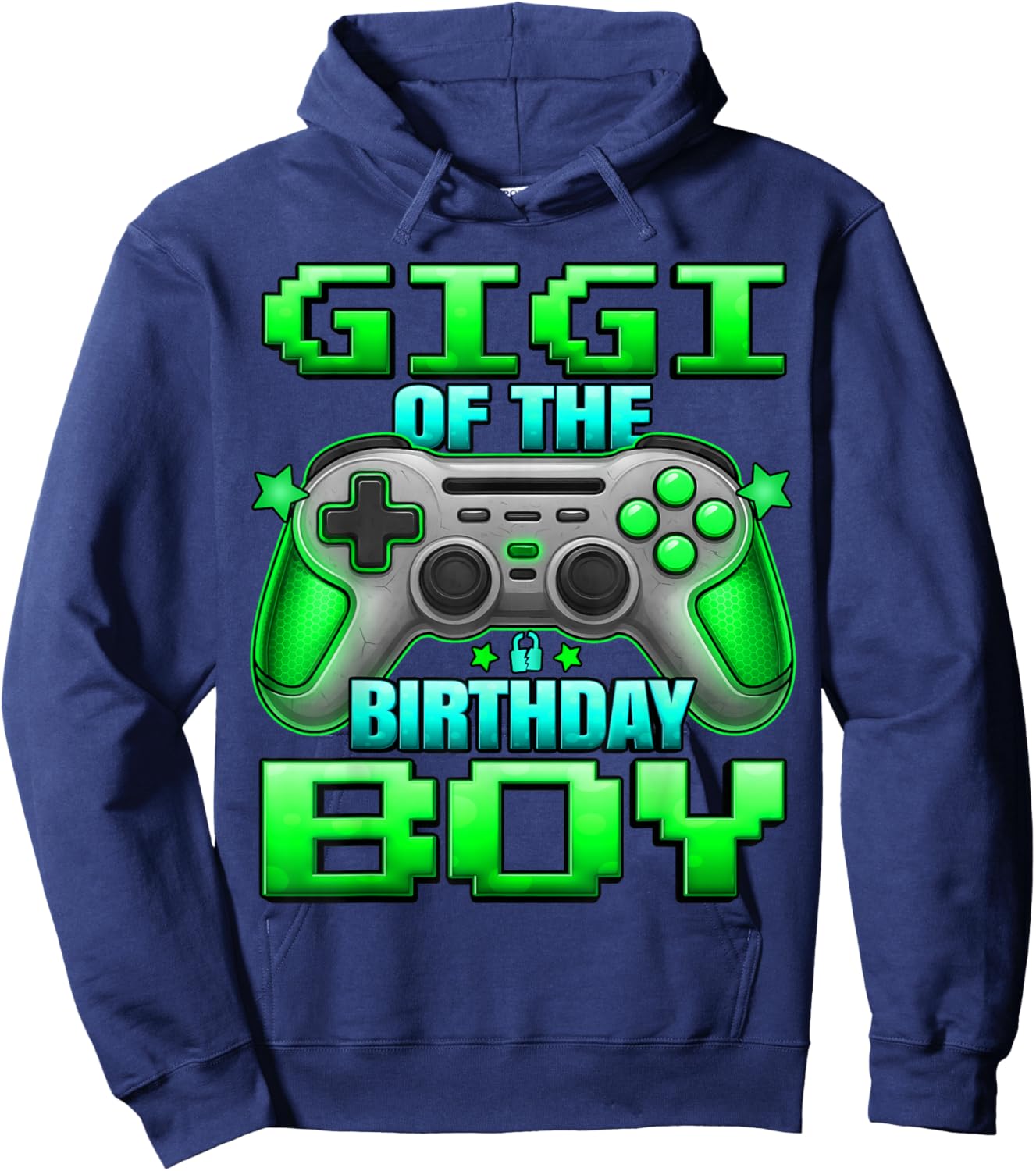 Gigi of The Birthday Boy Matching Family Grand Mother Hoodie - Hoodie | Navy